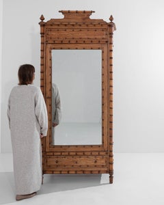 1900s French Wooden & Bamboo Vitrine