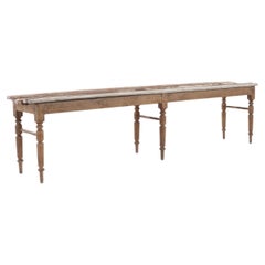 1900s French Wooden Bench