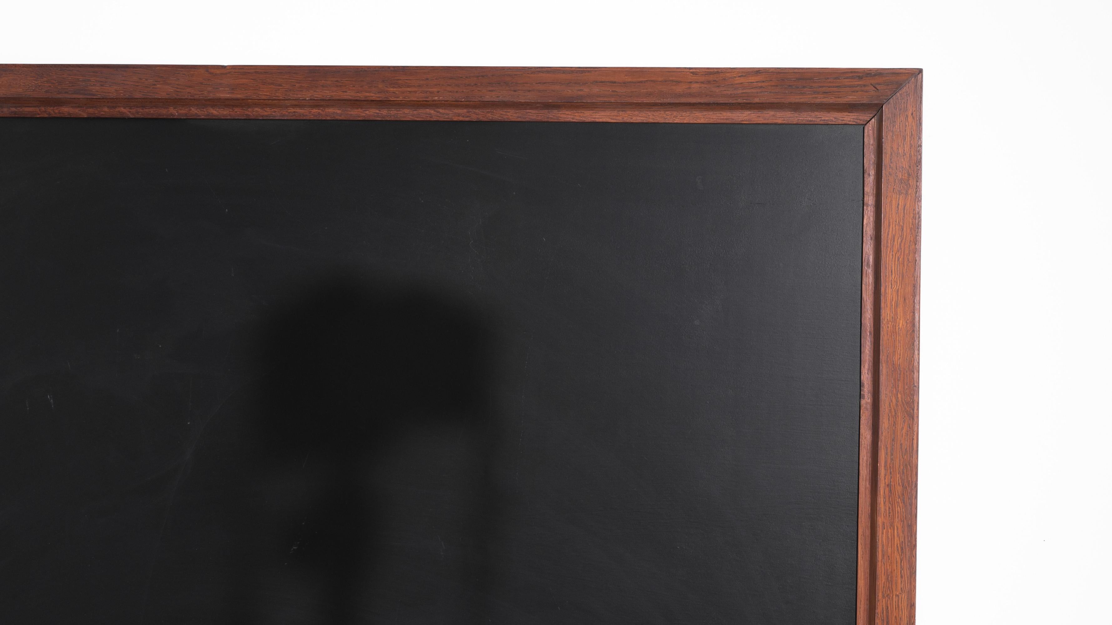 Early 20th Century 1900s French Wooden Black Board For Sale
