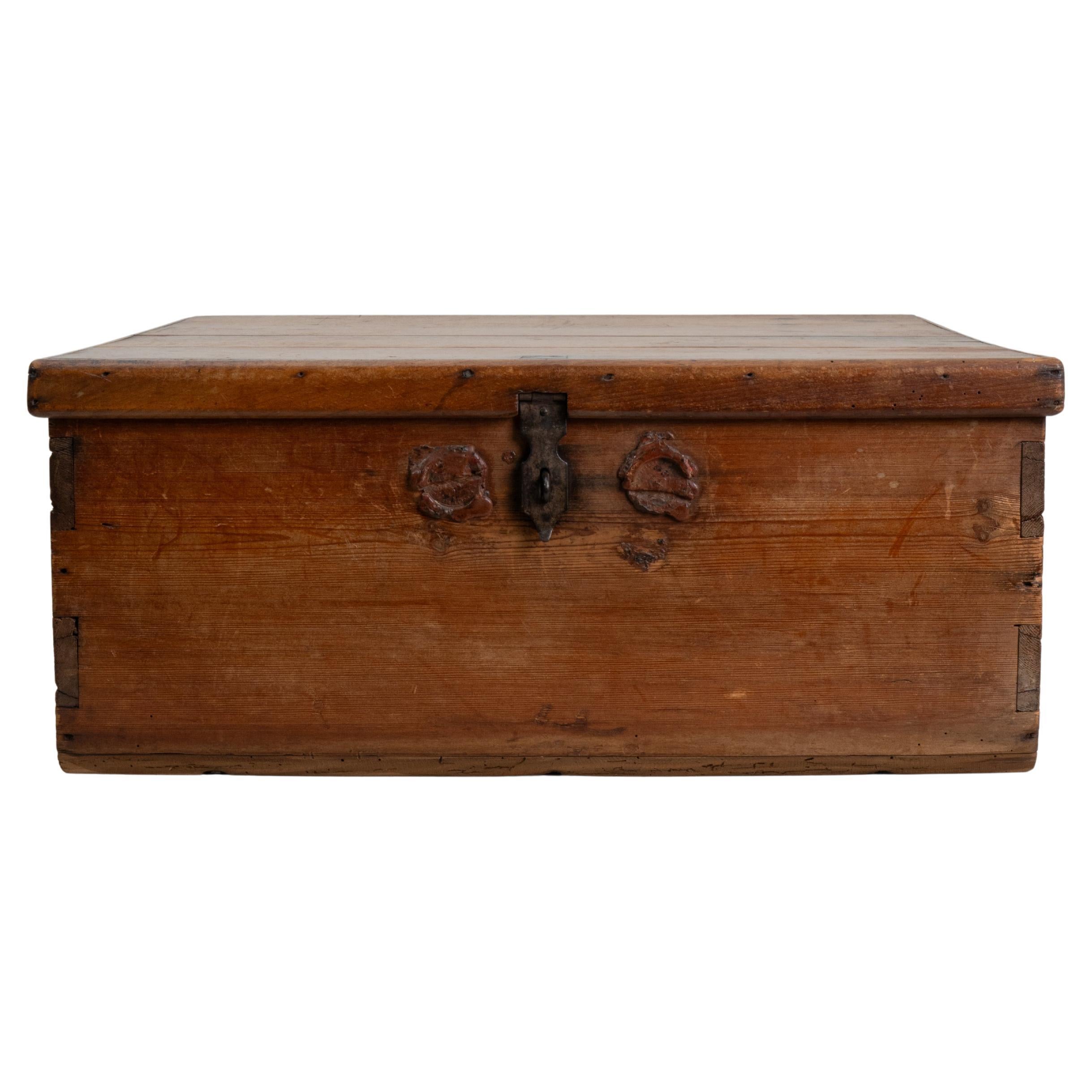 1900s French Wooden Box For Sale