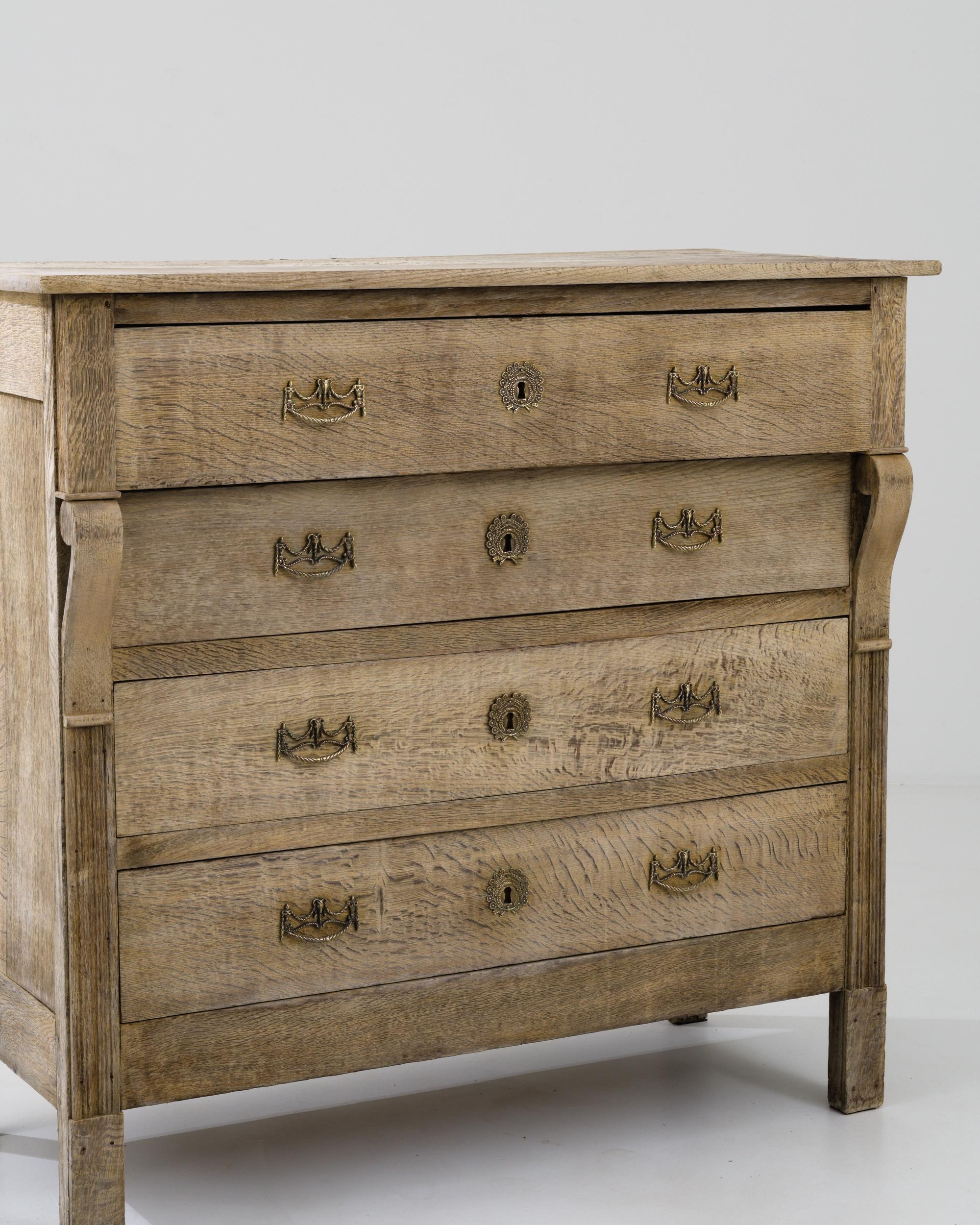 1900s French Wooden Chest of Drawers  1