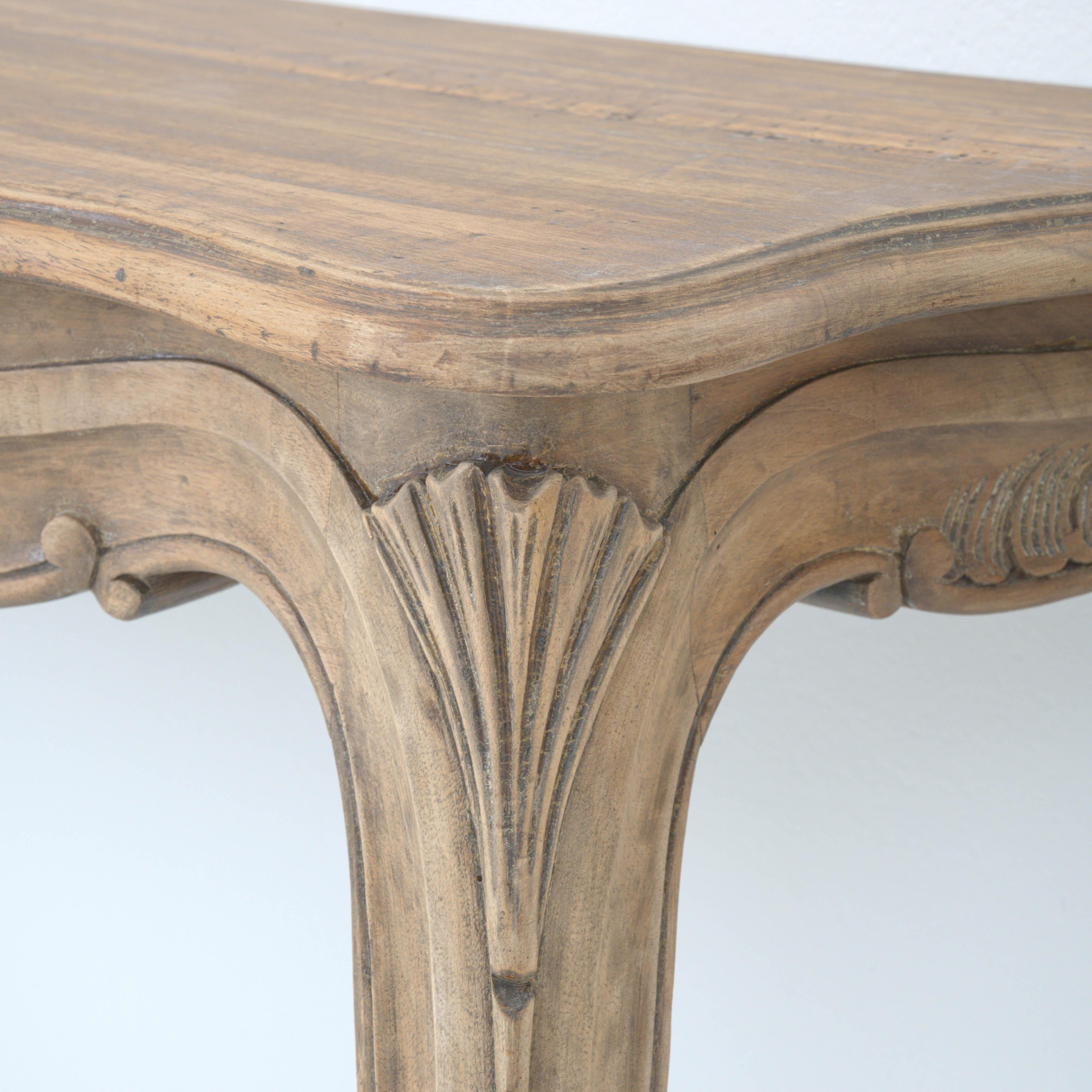1900s French Wooden Console Tables, a Pair For Sale 4