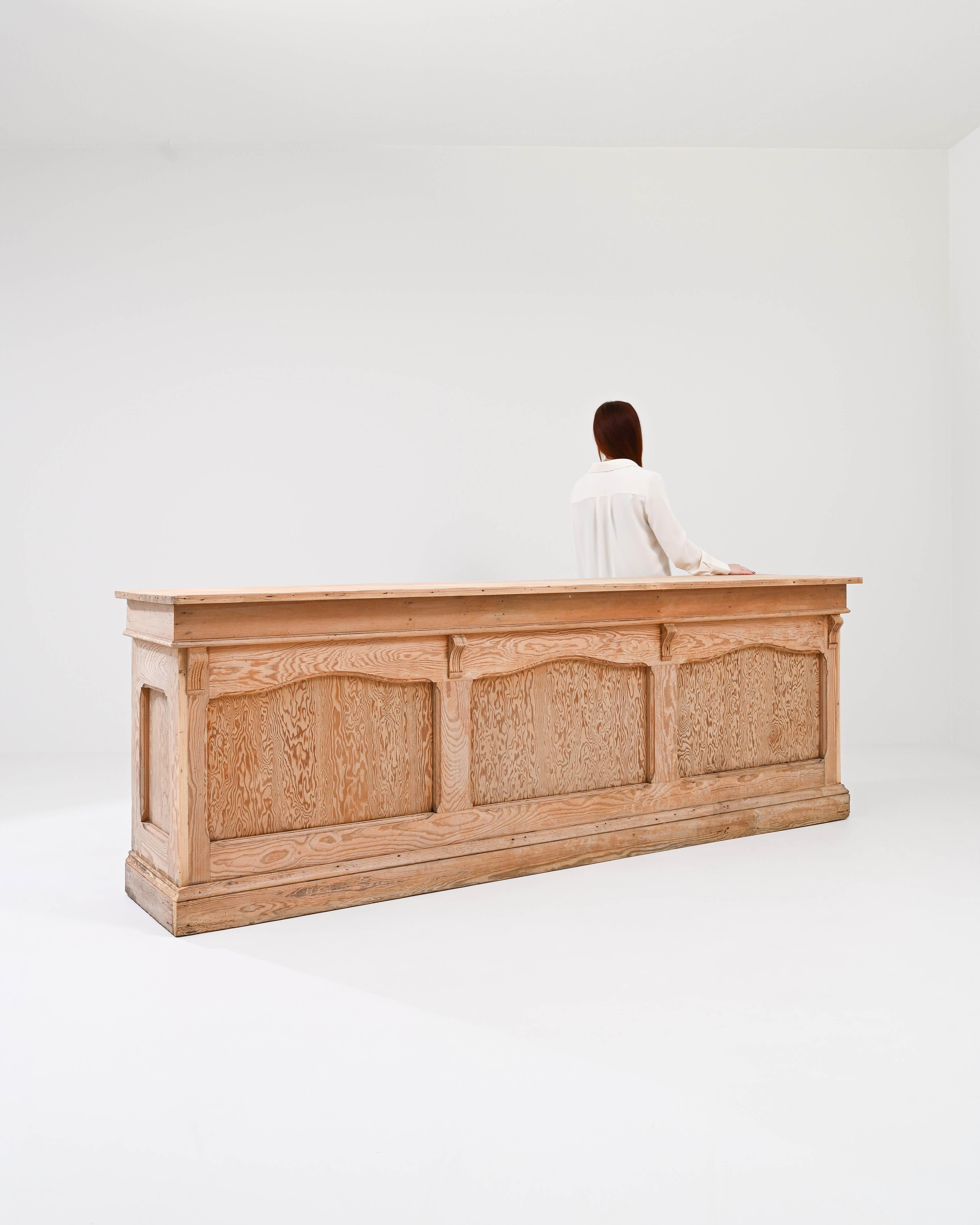 Early 20th Century 1900s French Wooden Counter