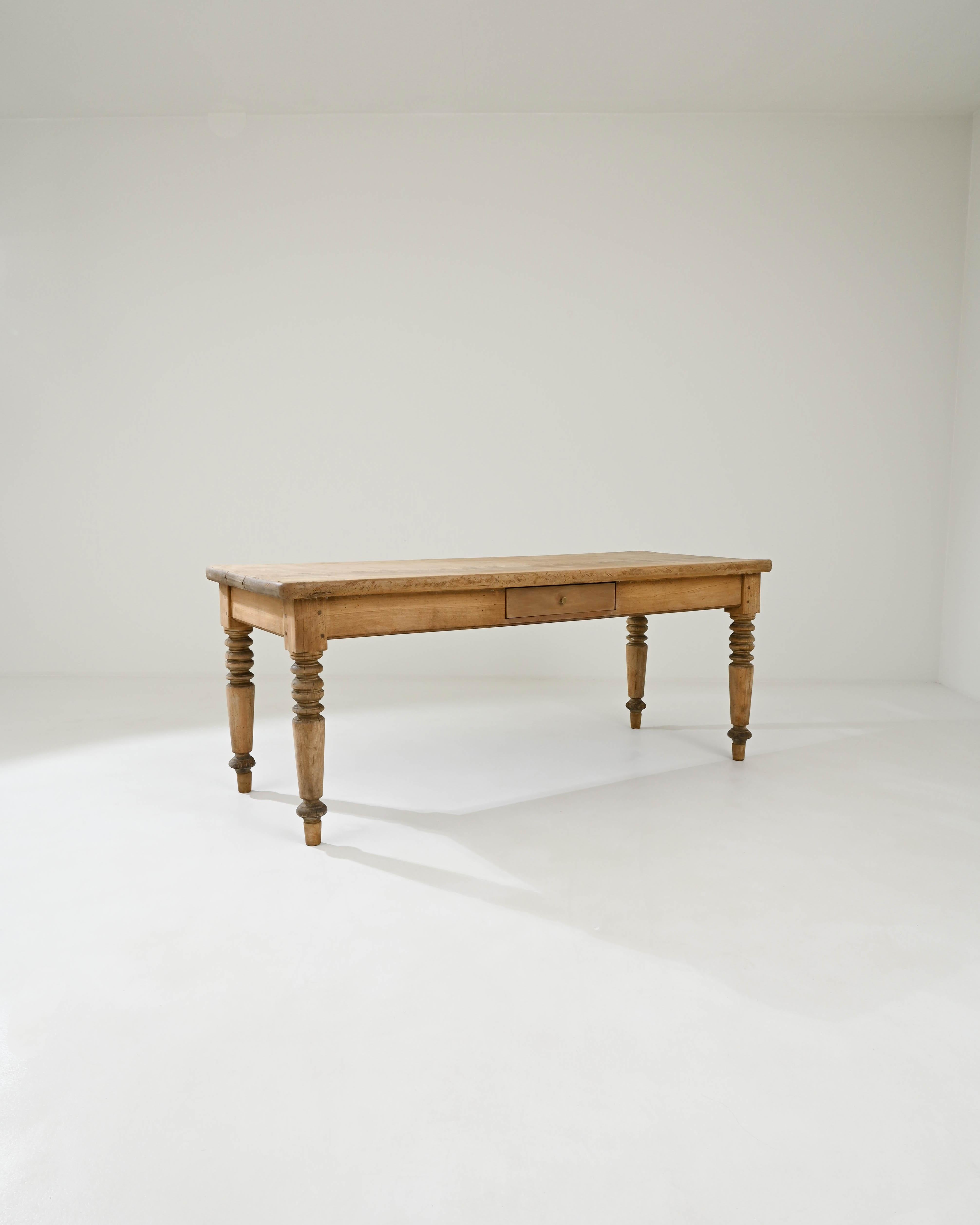 Early 20th Century 1900s French Wooden Dining Table