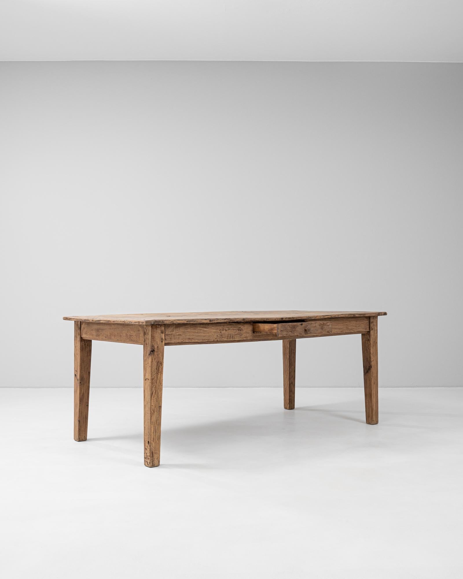Bois Table de salle à manger en bois français 1900 en vente