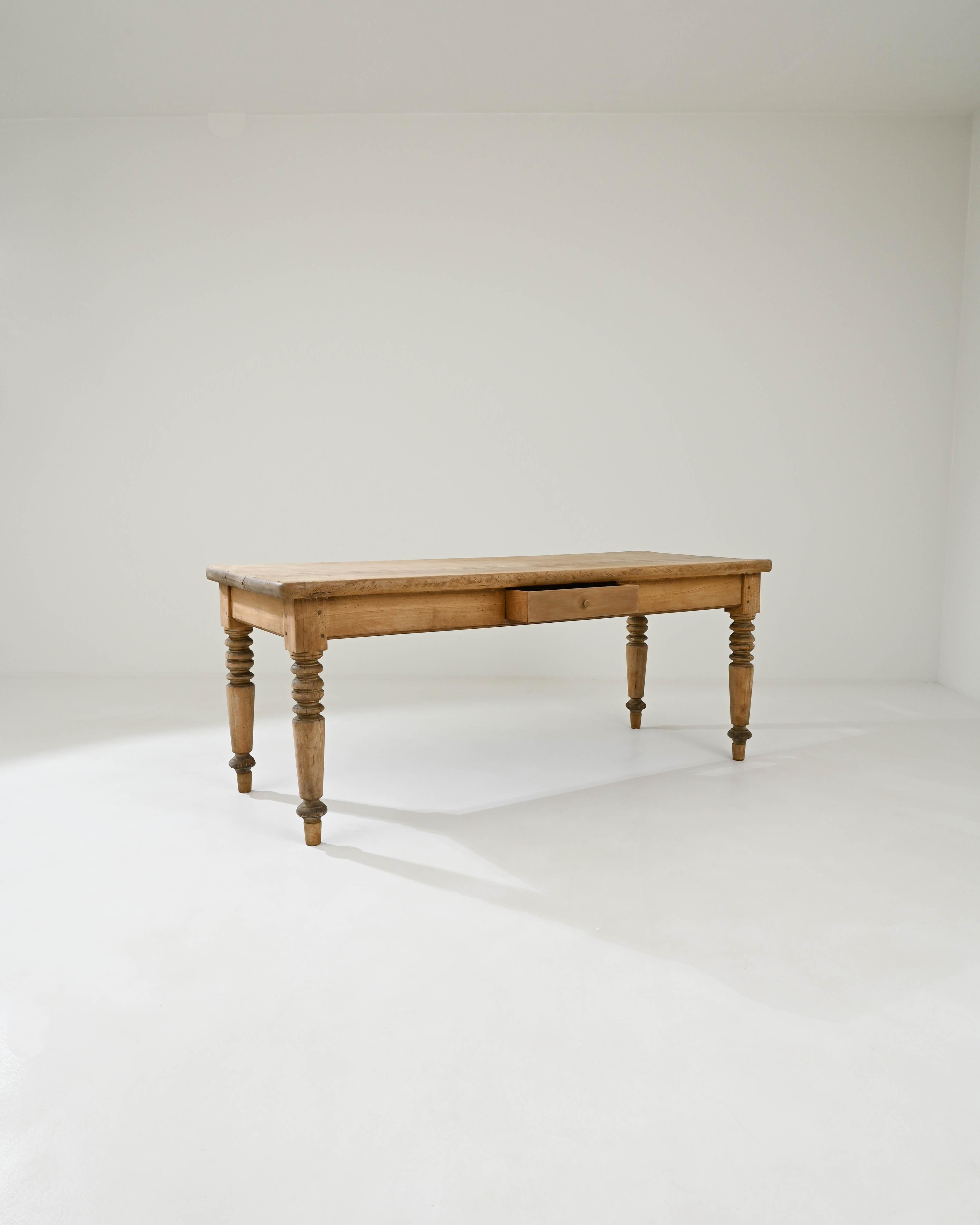 1900s French Wooden Dining Table 2