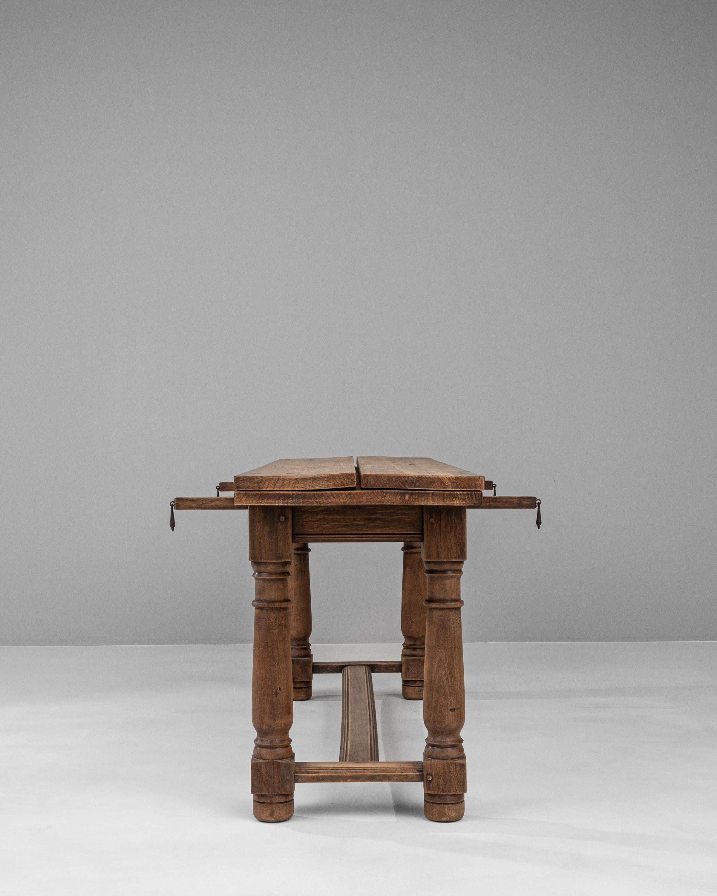 Table pliante française en bois des années 1900 en vente 8