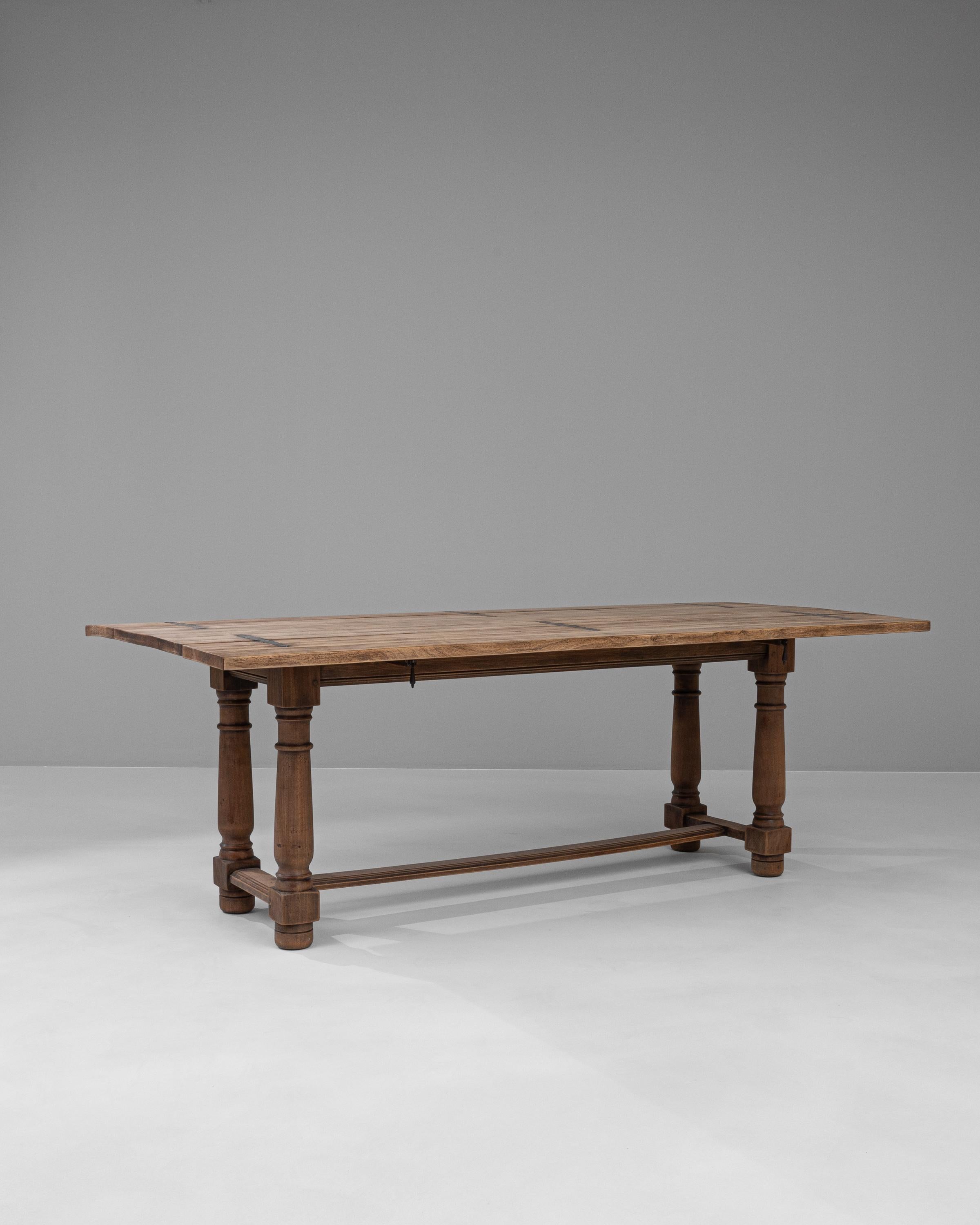 1900s French Wooden Folding Table For Sale 1