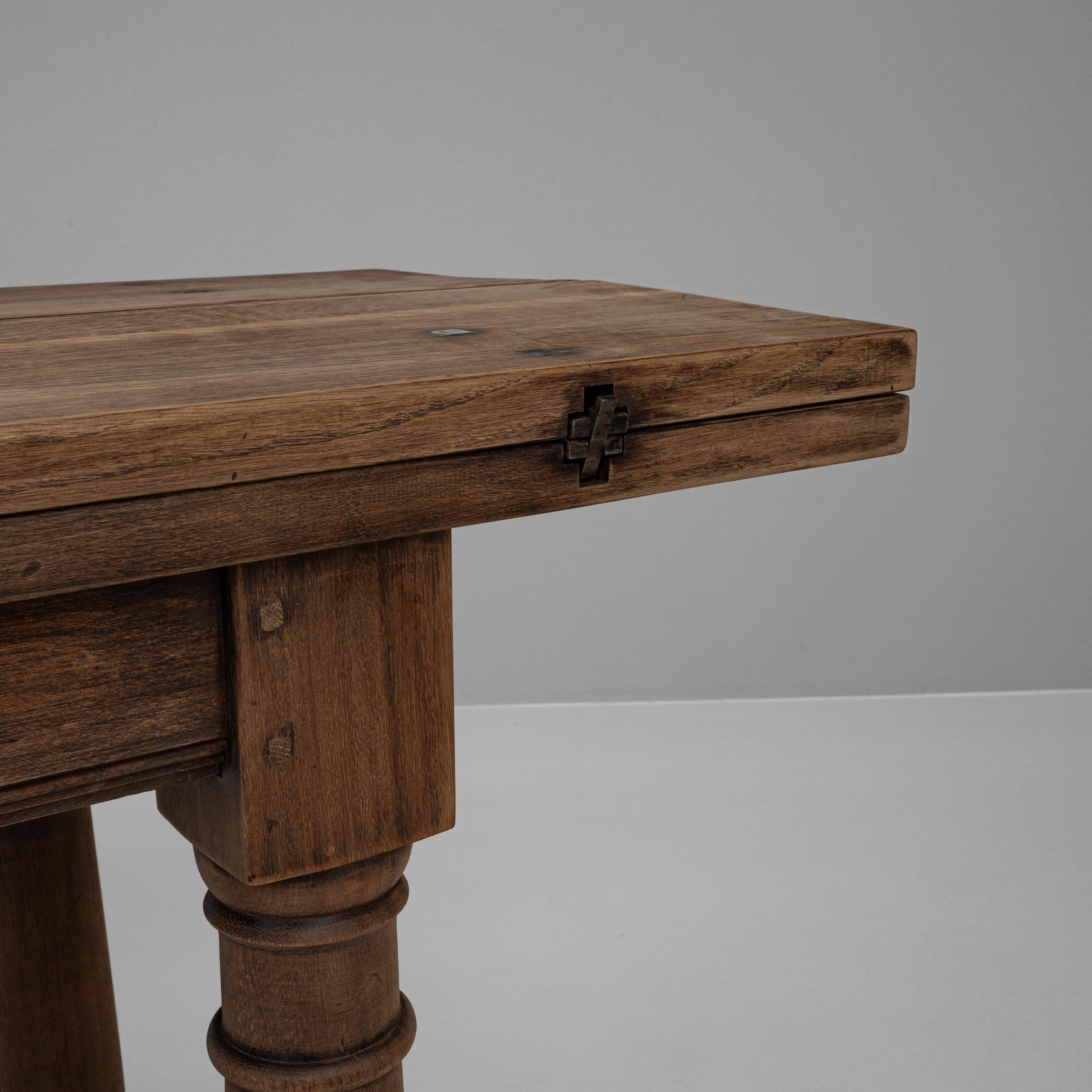 Table pliante française en bois des années 1900 en vente 3