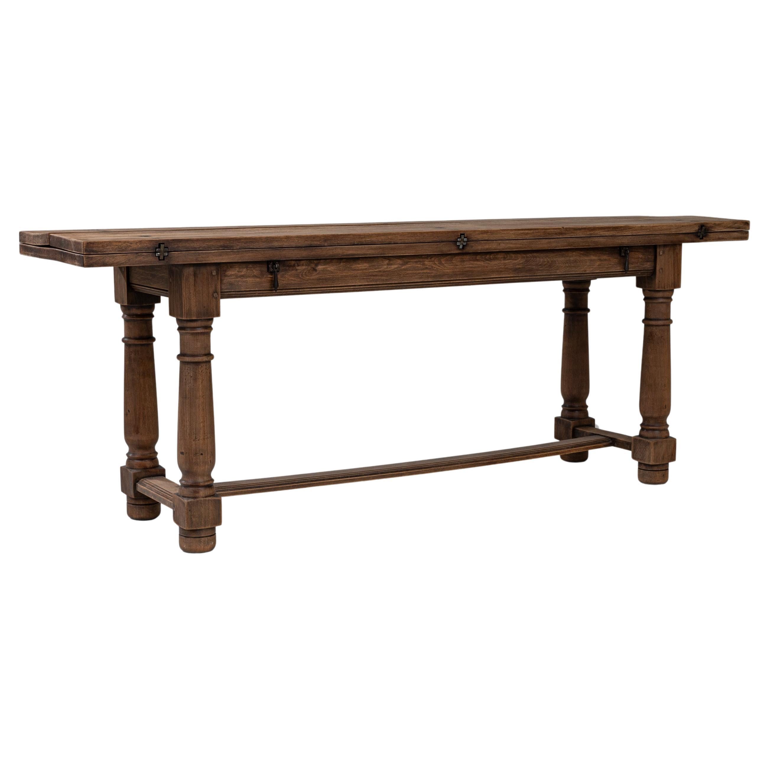 1900s French Wooden Folding Table For Sale
