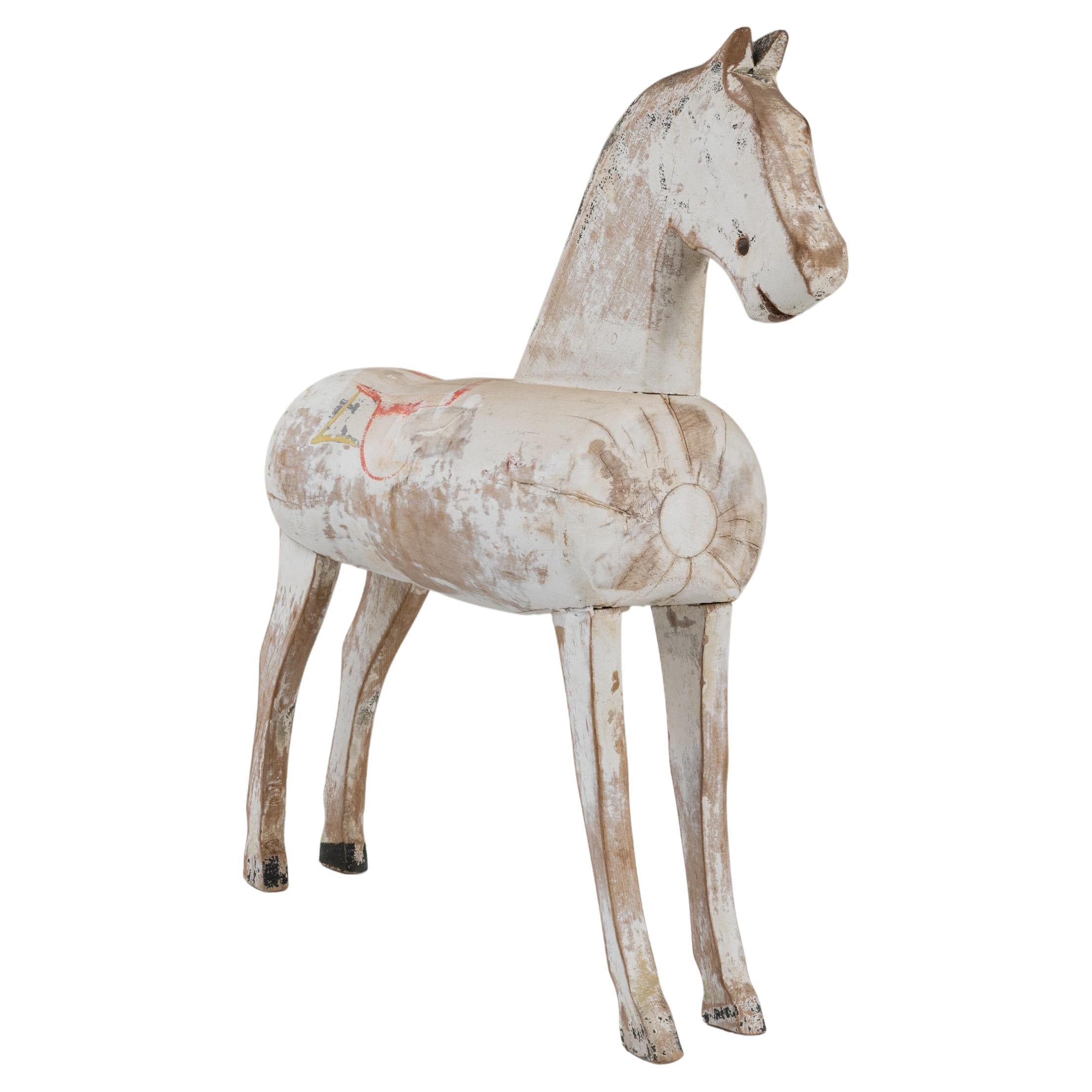 1900s French Wooden Horse For Sale
