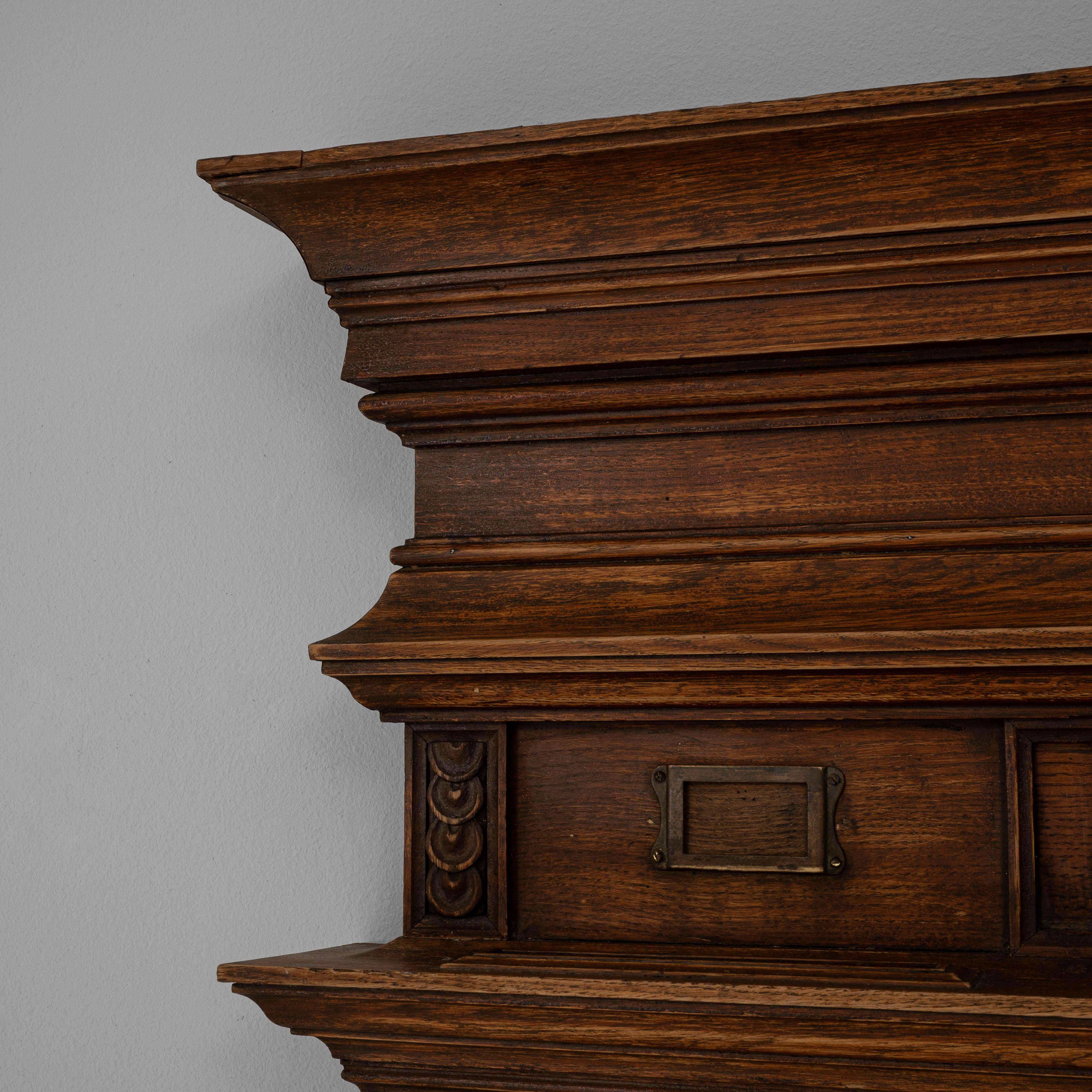 Cassetta delle lettere in legno francese del 1900 per appartamento in vendita 4