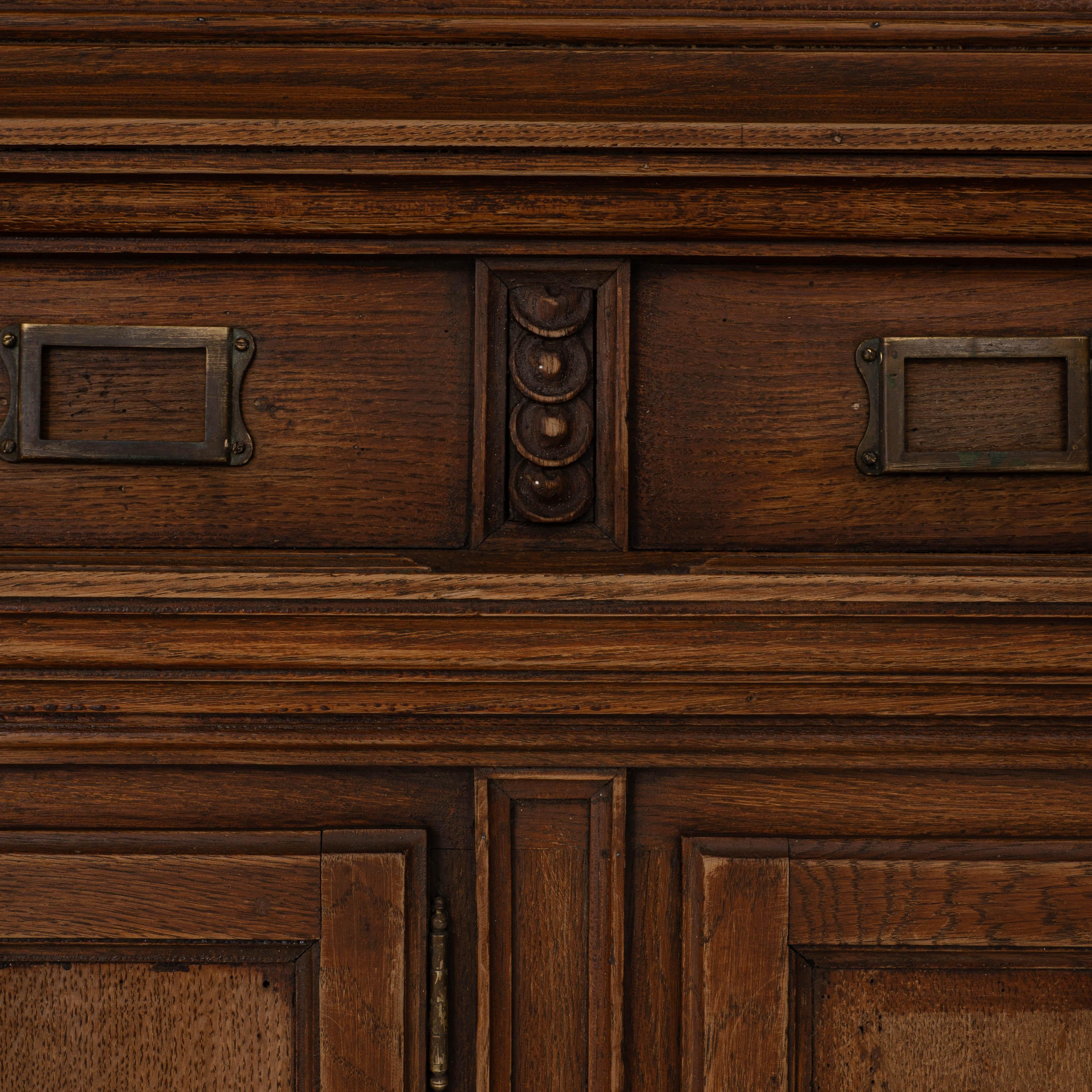 Cassetta delle lettere in legno francese del 1900 per appartamento in vendita 5