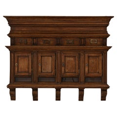 Cassetta delle lettere in legno francese del 1900 per appartamento
