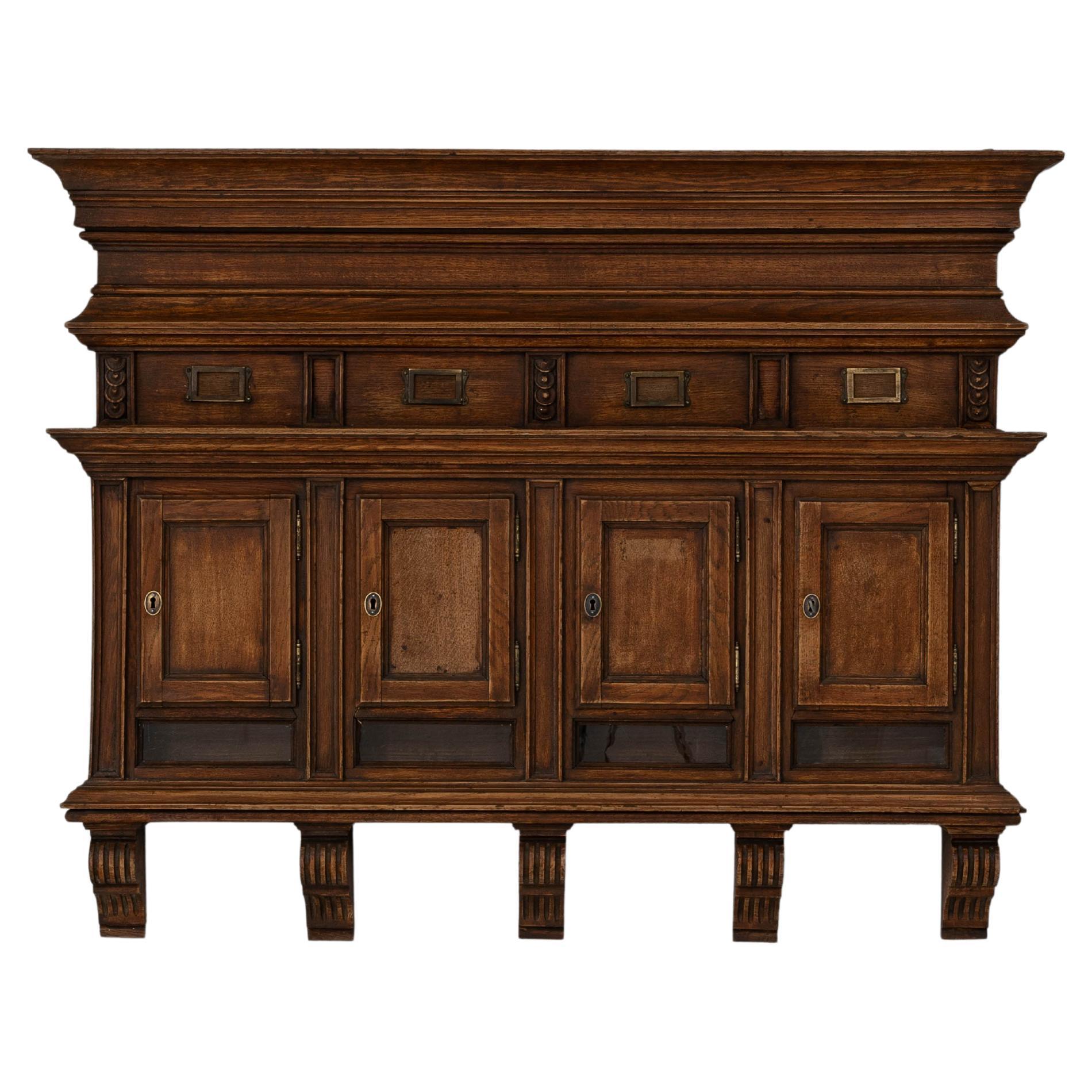 1900s French Wooden Letterbox For Apartment