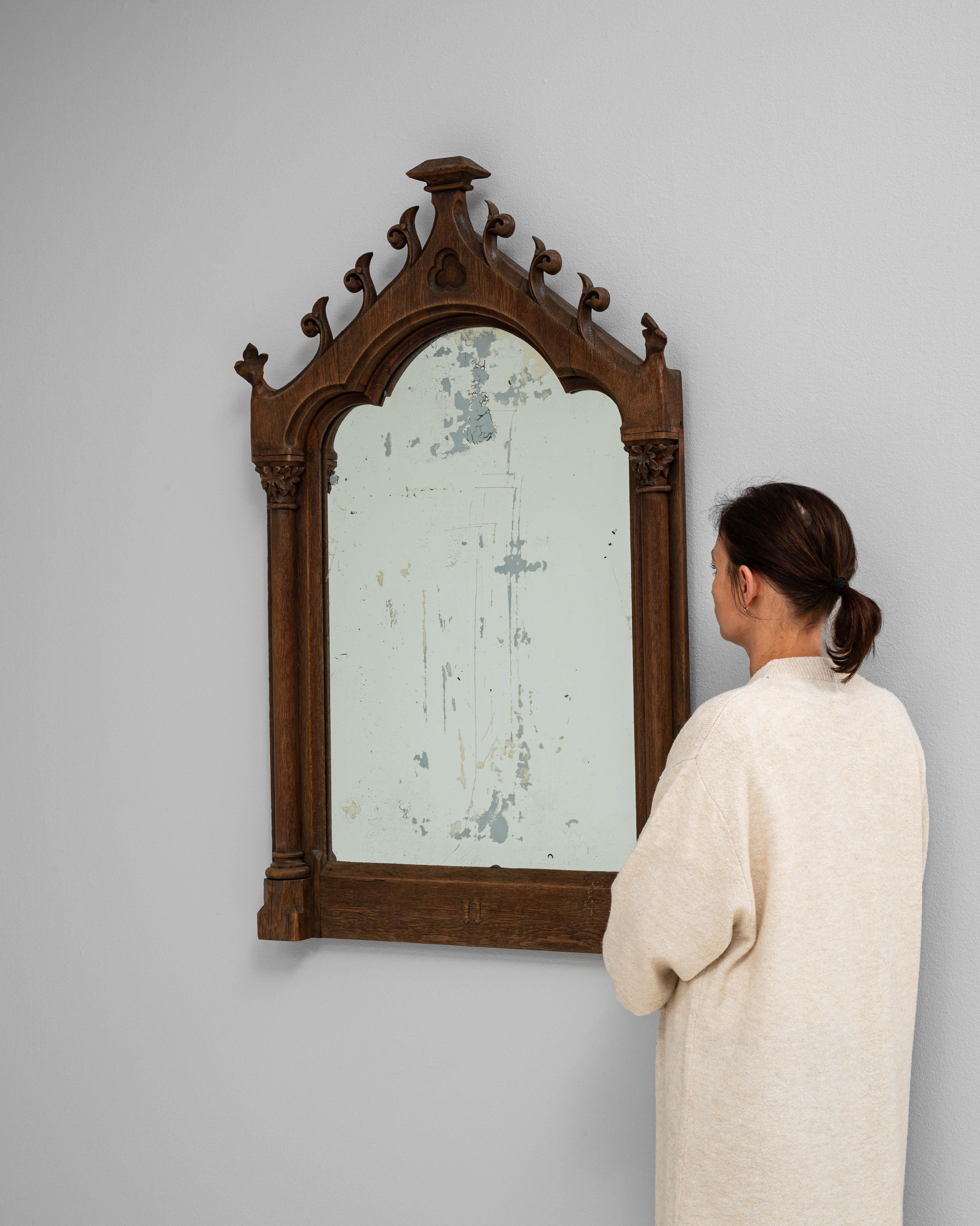 Miroir français en bois des années 1900 Bon état - En vente à High Point, NC