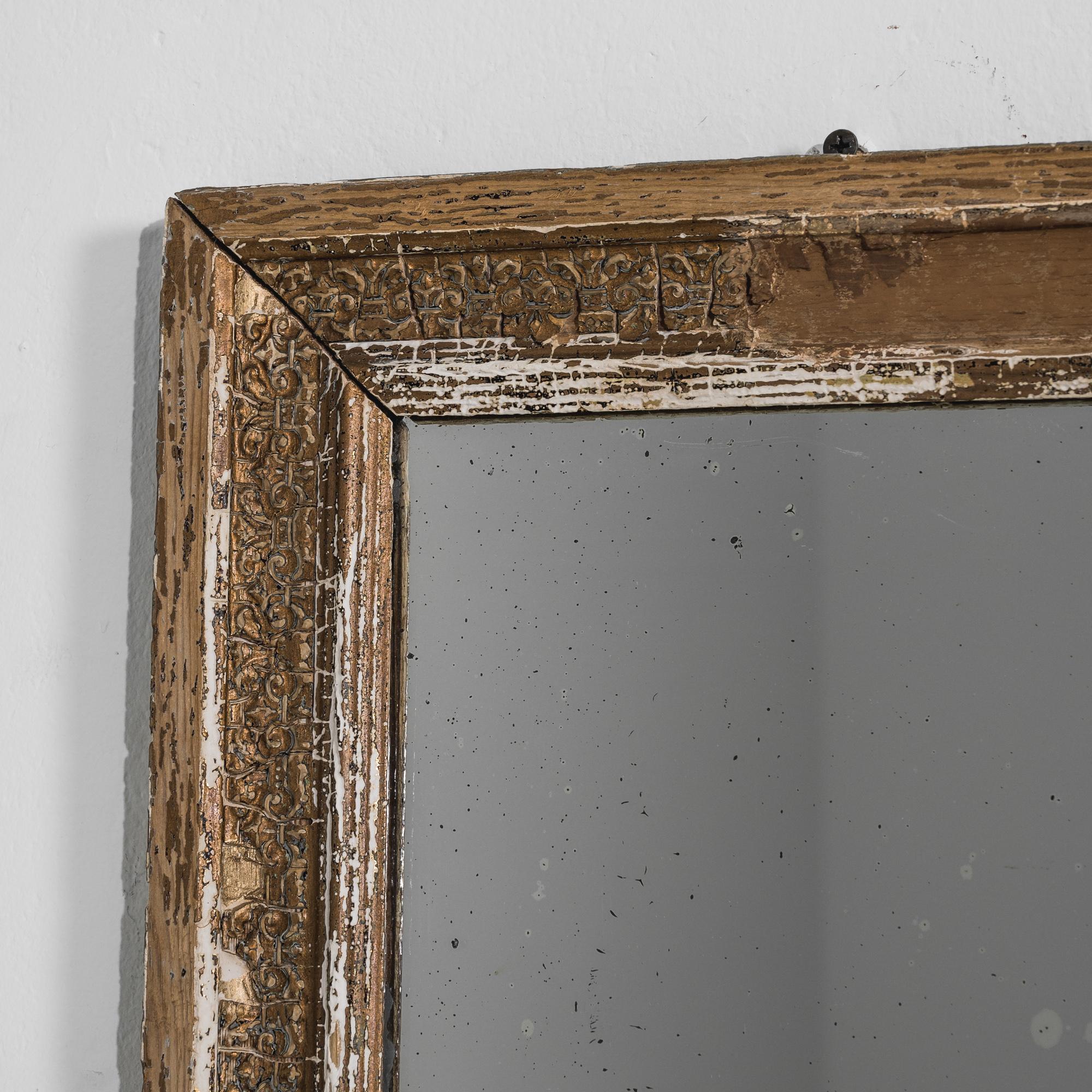 1900s French Wooden Mirror 1