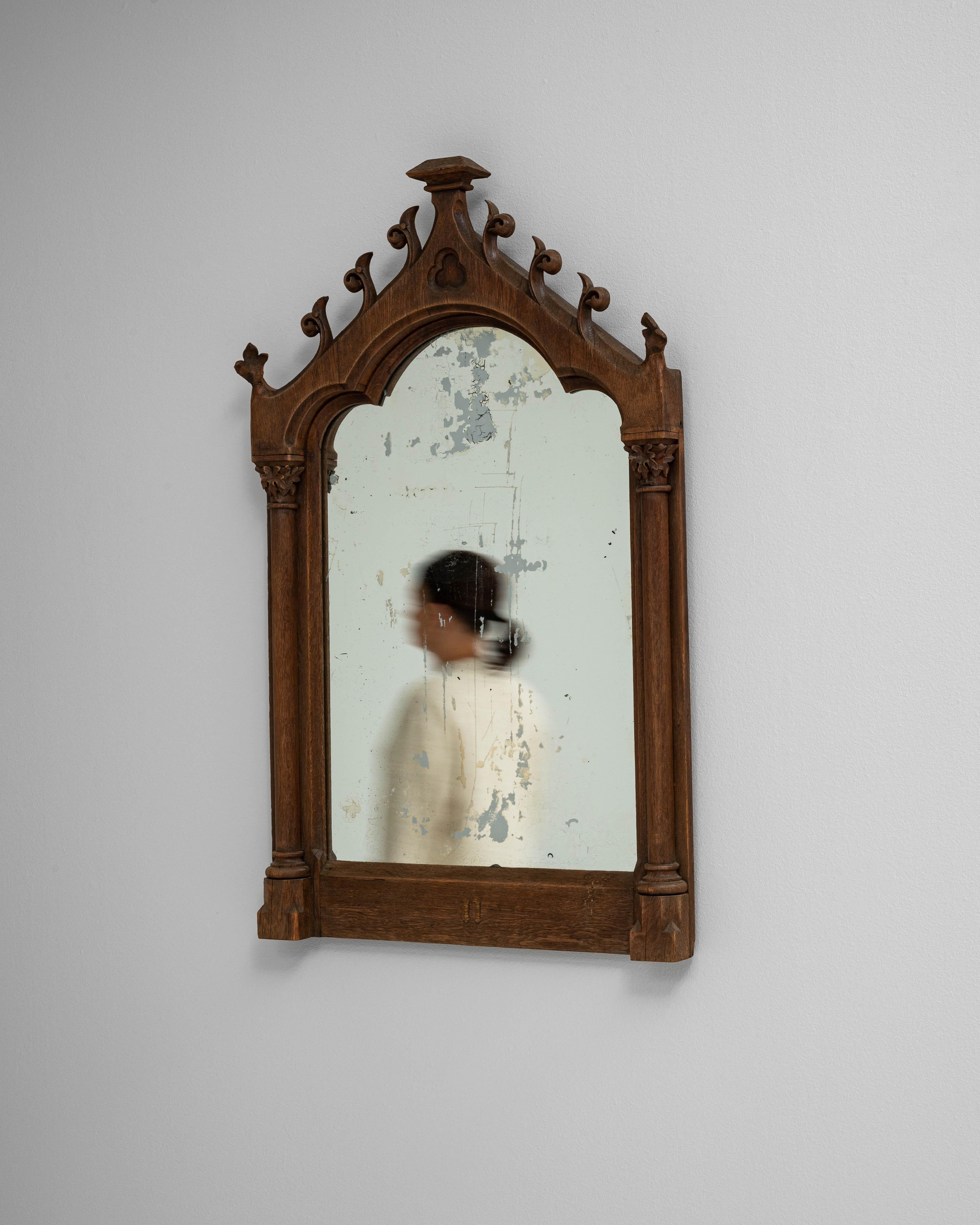 20ième siècle Miroir français en bois des années 1900 en vente
