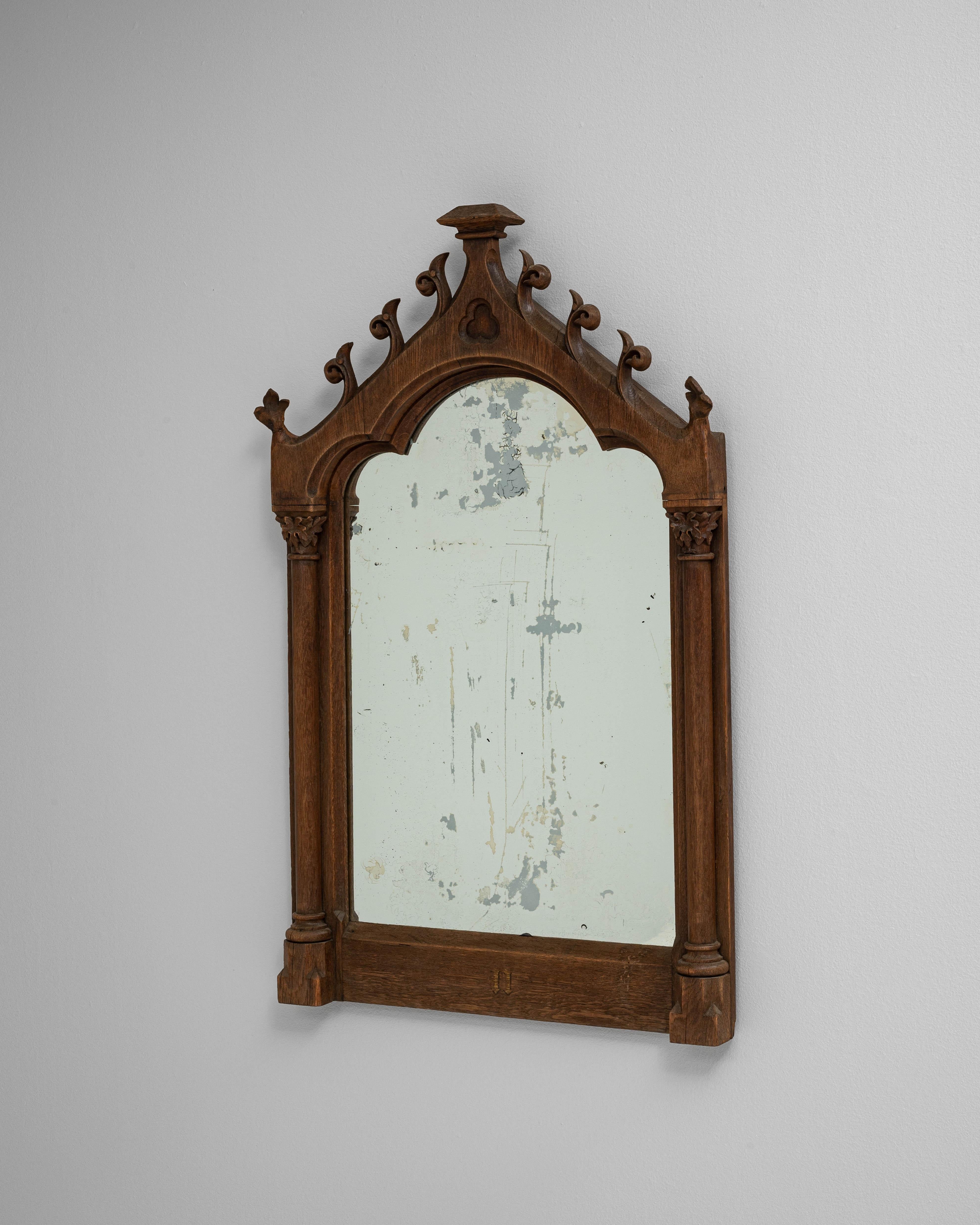 Bois Miroir français en bois des années 1900 en vente