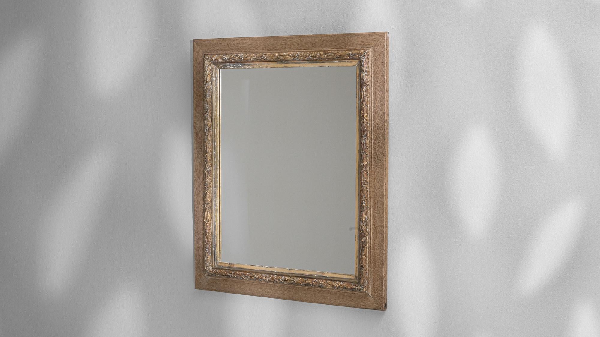1900s French Wooden Mirror For Sale 3