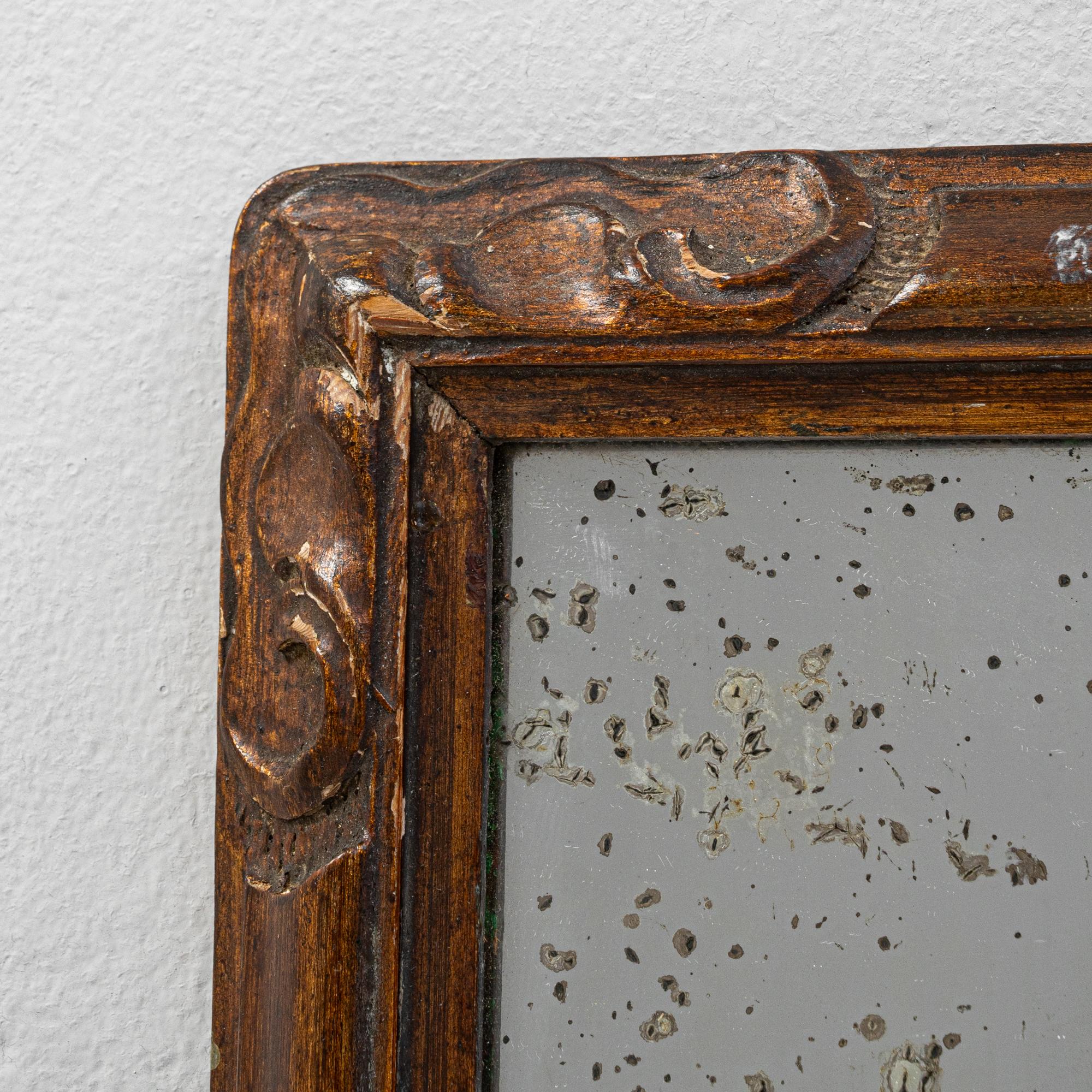 1900s French Wooden Mirror For Sale 4