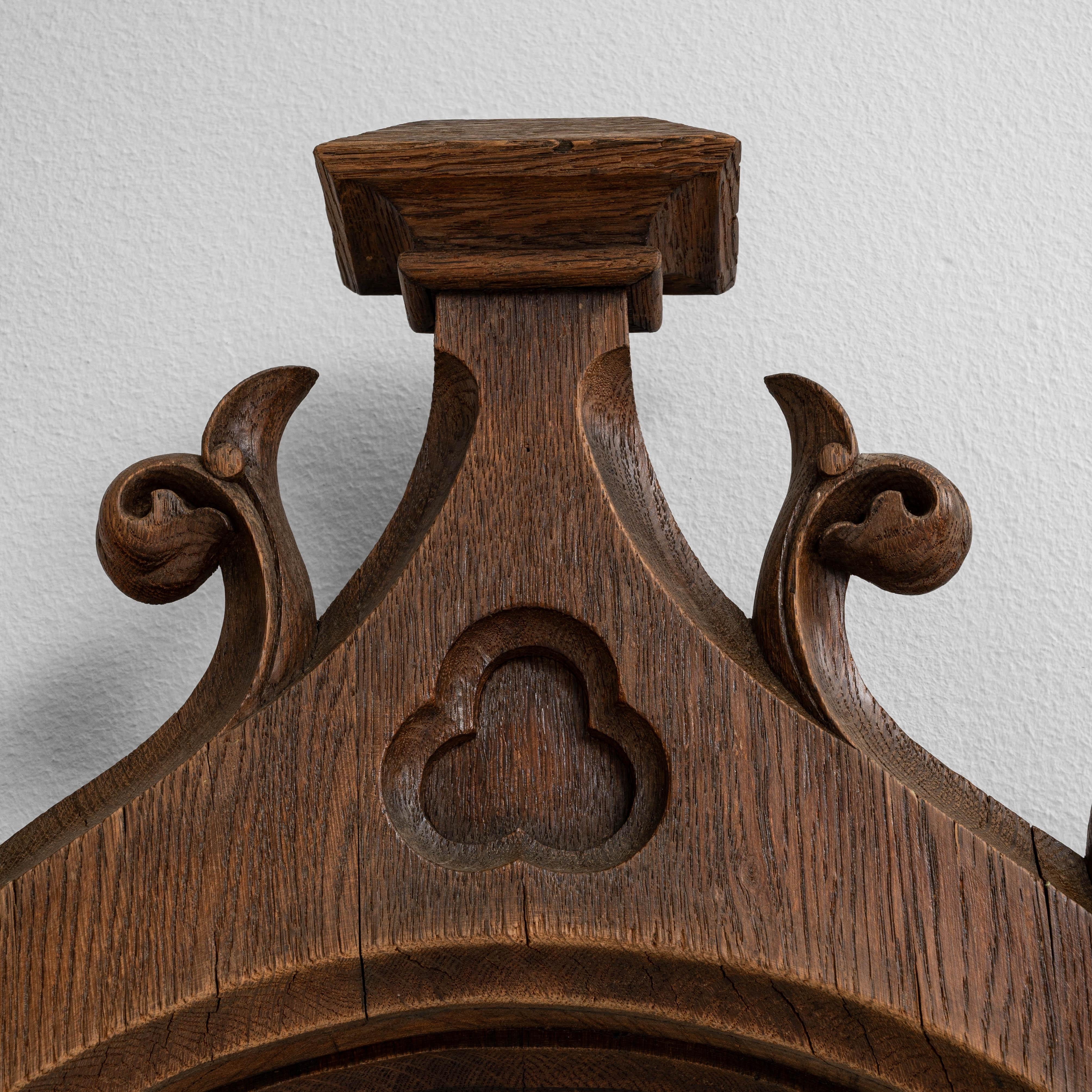 Miroir français en bois des années 1900 en vente 2