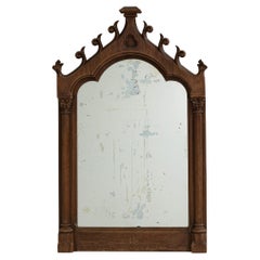 1900s French Wooden Mirror