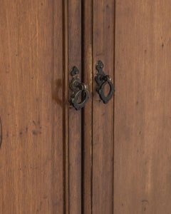 1900s French Wooden Mirror on Wheels