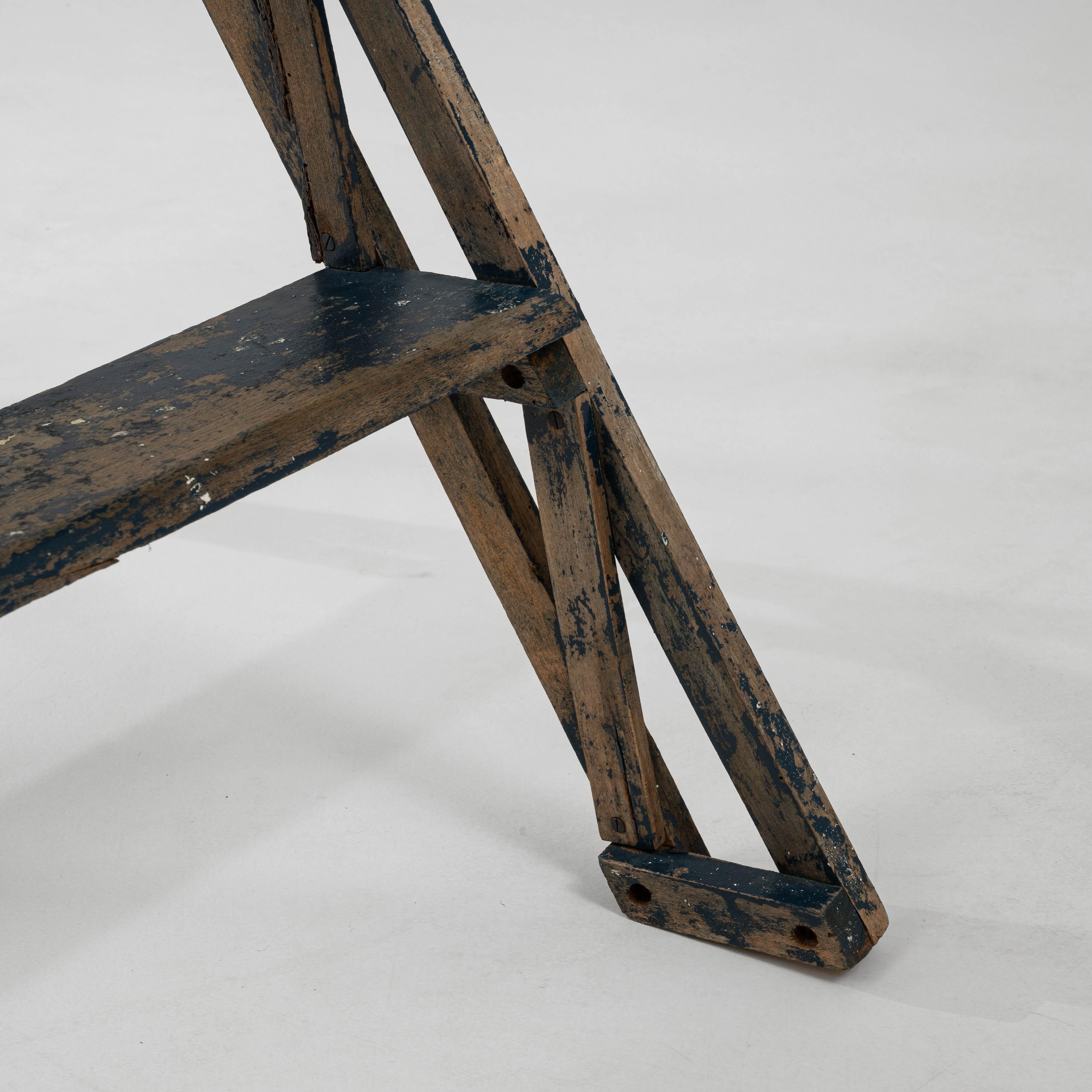 Scala da pittore in legno francese del 1900 in vendita 6