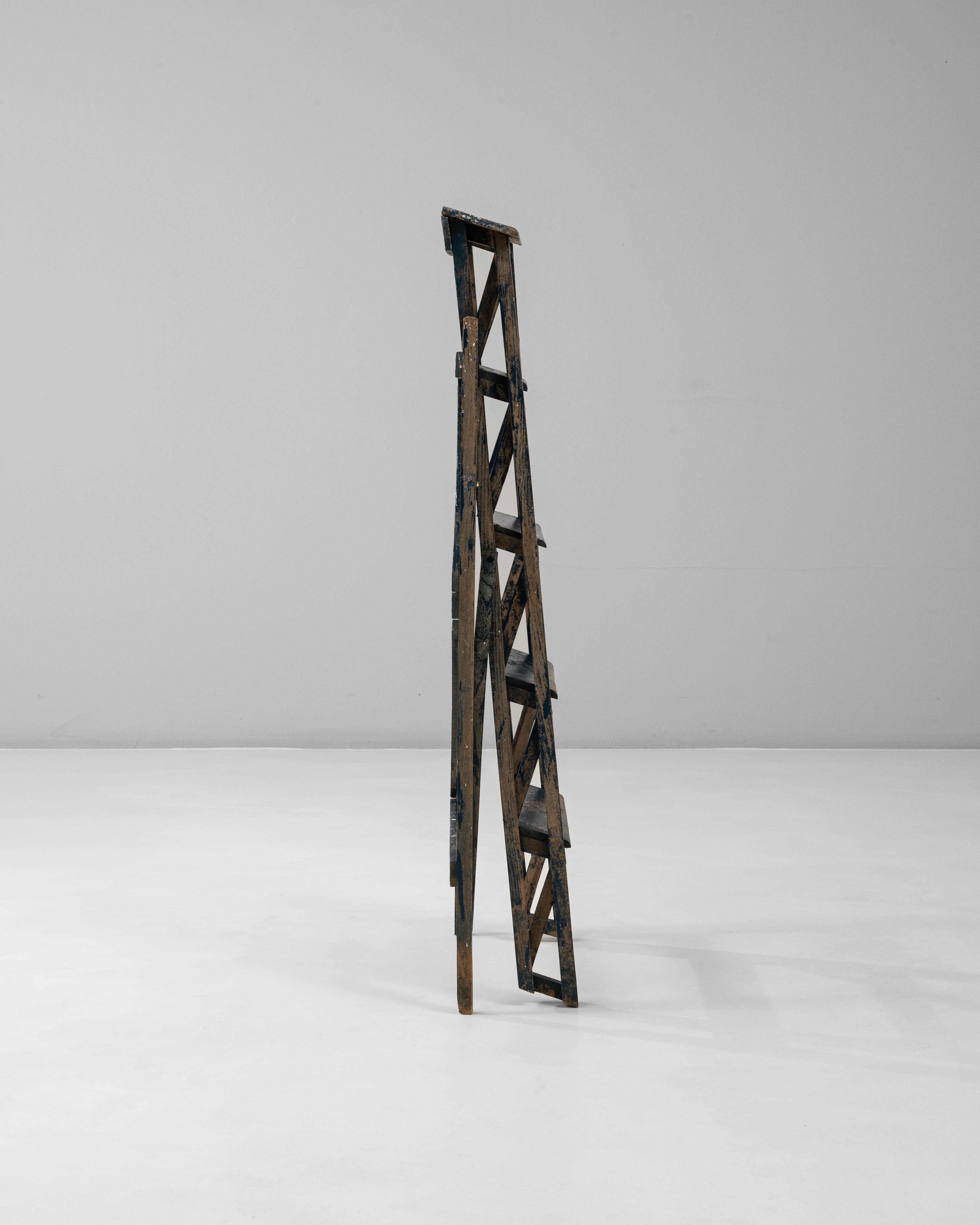 Scala da pittore in legno francese del 1900 in vendita 8