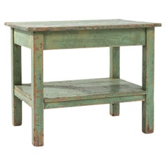1900s French Wooden Patinated Table