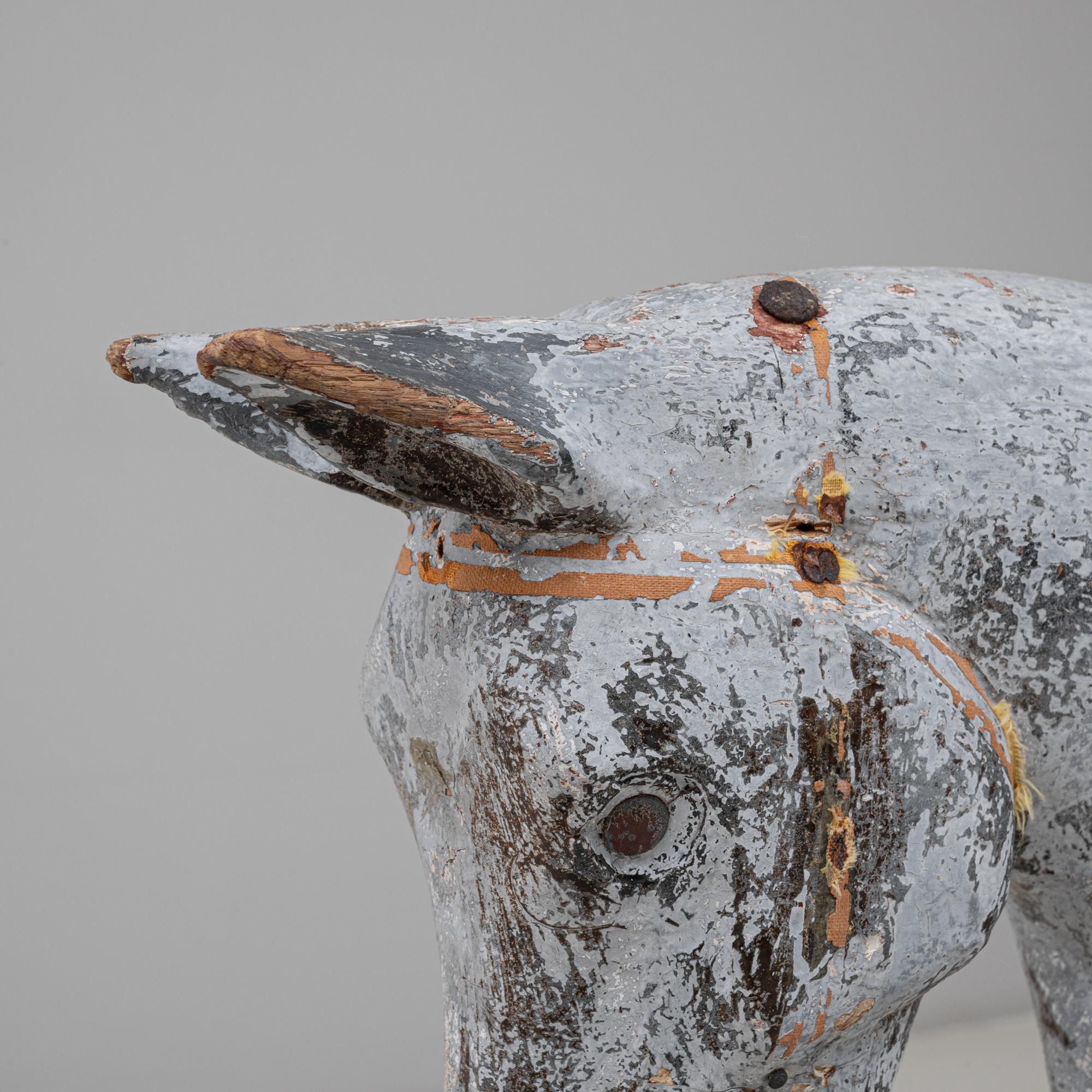 Cheval à bascule en bois français des années 1900 en vente 4