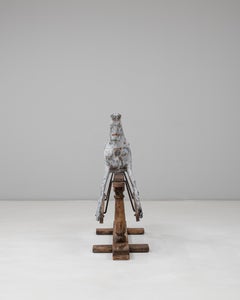 1900s French Wooden Rocking Horse