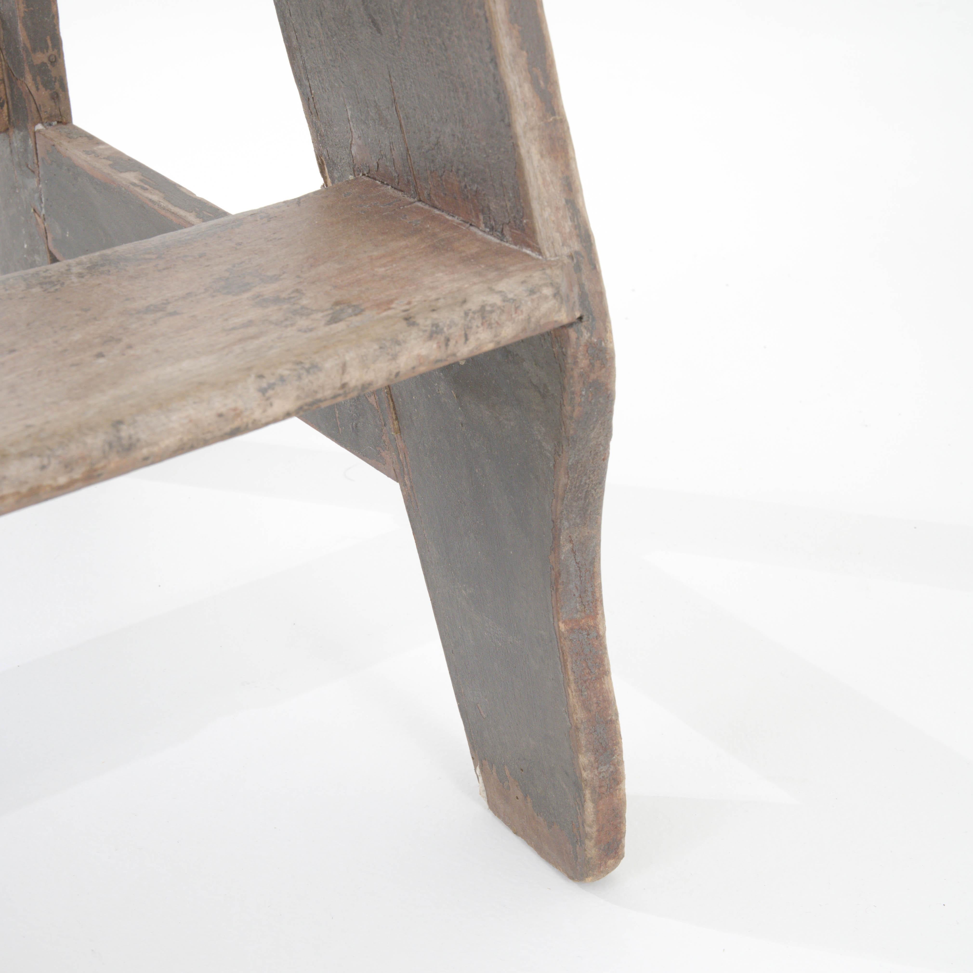 1900s French Wooden Step Stool 4