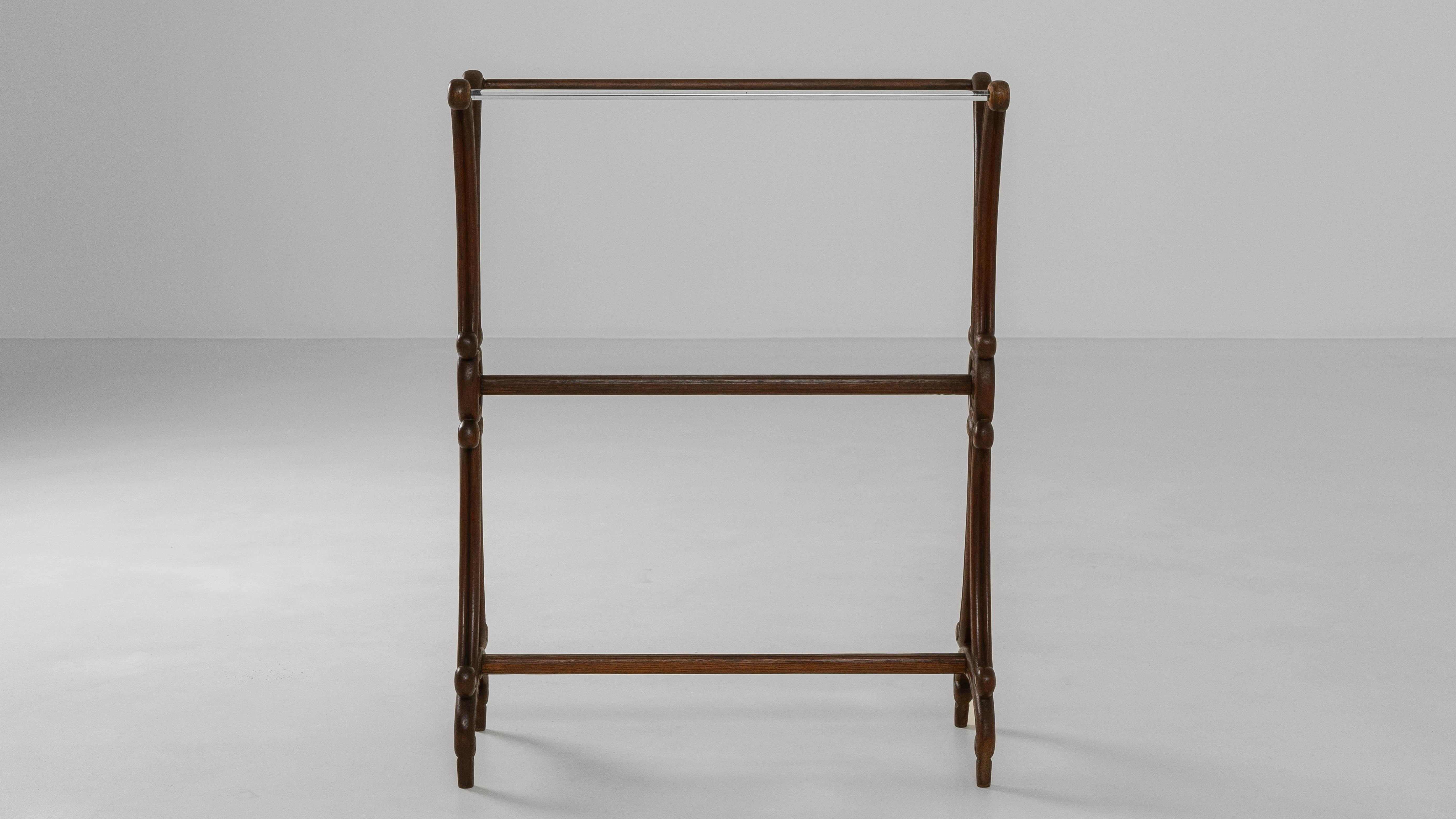 1900s French Wooden Towel Rack (20. Jahrhundert) im Angebot