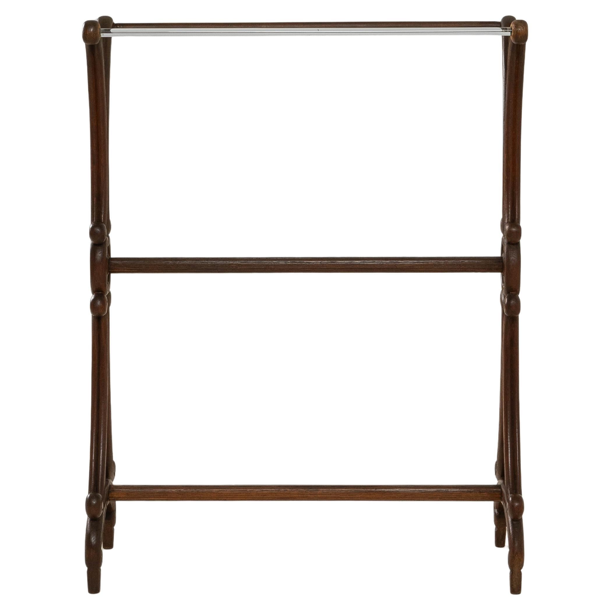 1900s French Wooden Towel Rack im Angebot