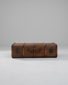 1900s French Wooden Trunk