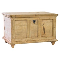 1900s French Wooden Trunk