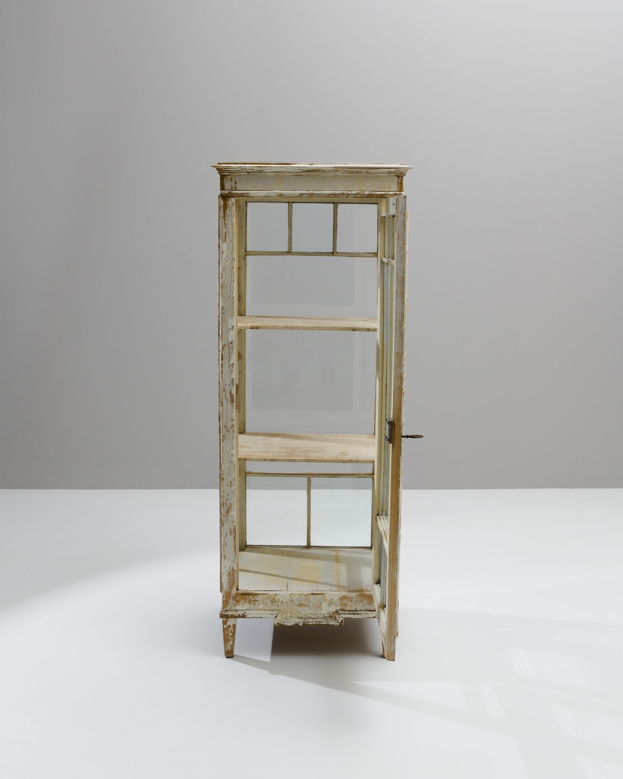 Early 20th Century 1900s French Wooden Vitrine 