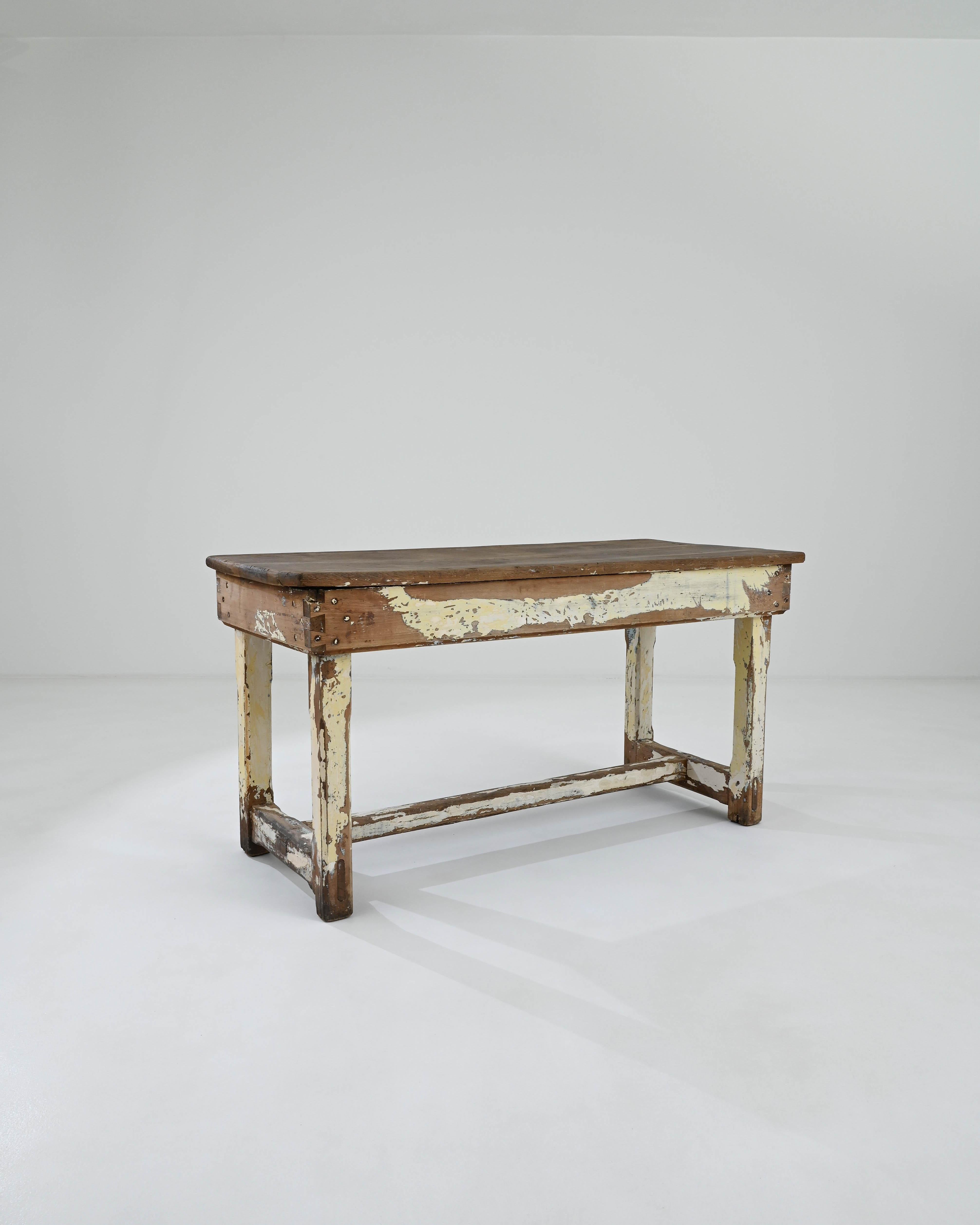 Français Table de travail française en bois des années 1900 en vente