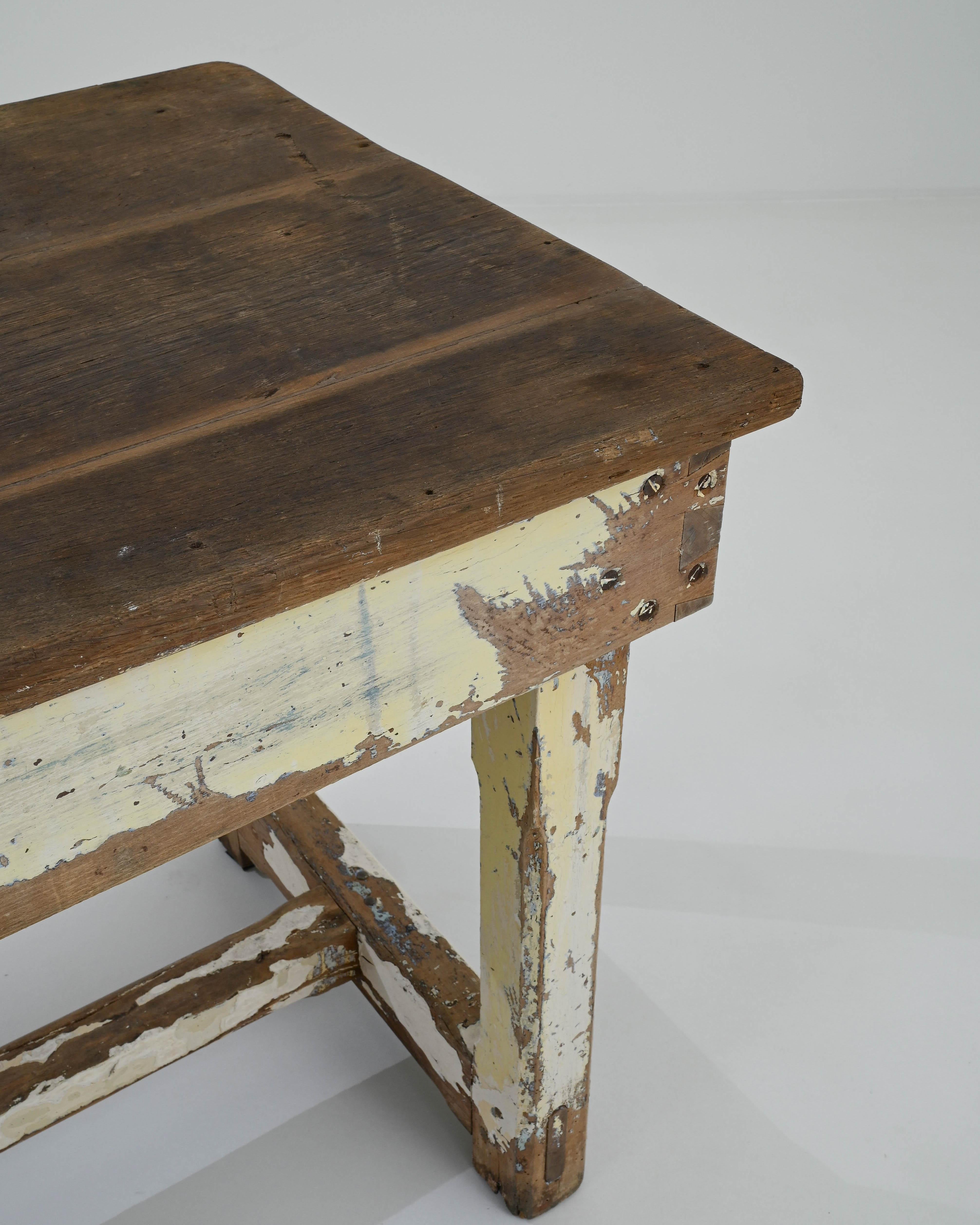1900s French Wooden Work Table  For Sale 1