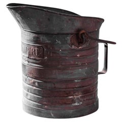 Vintage 1900s French Zinc Bucket