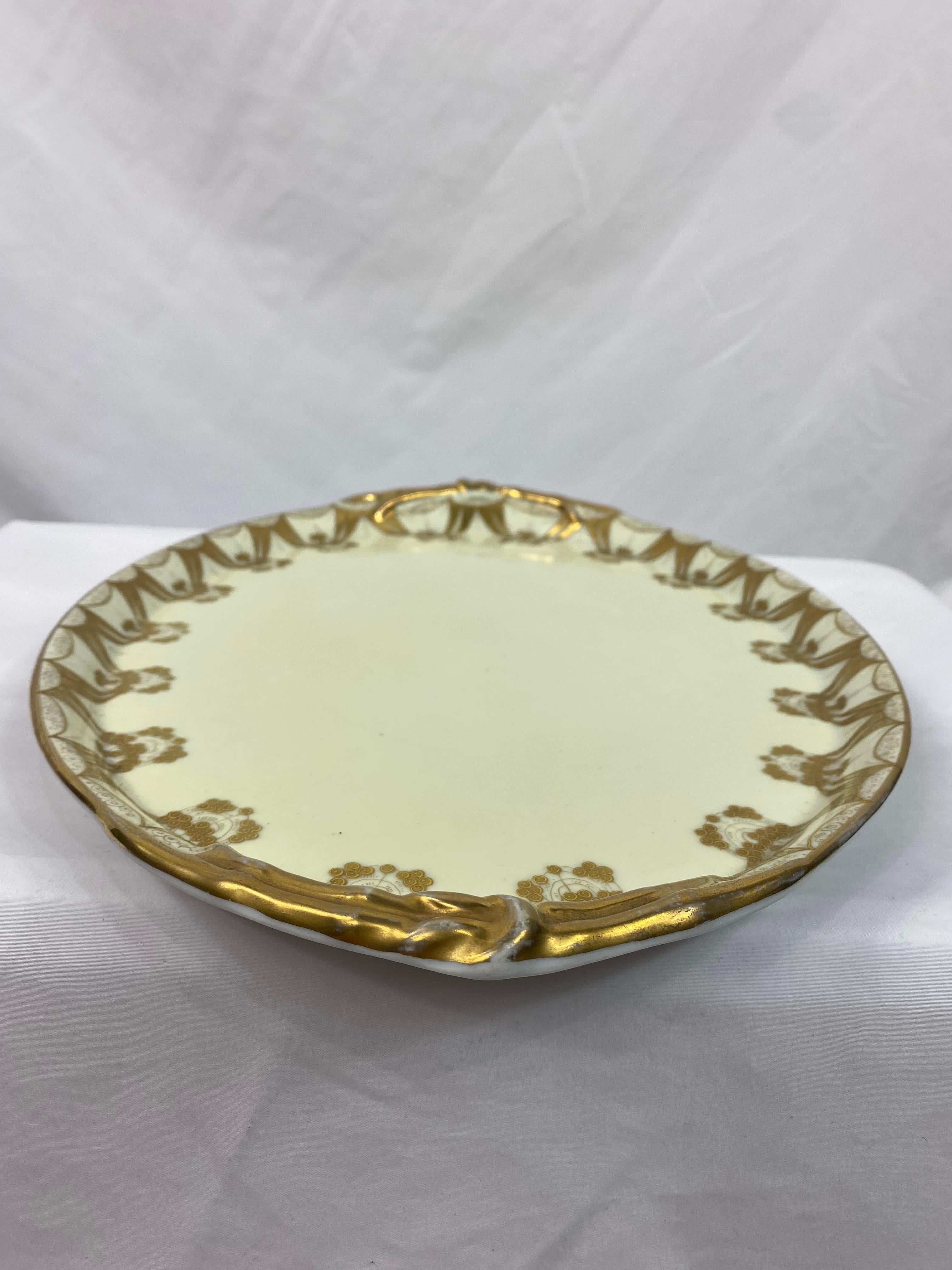 1900s Gardner Russian Porcelain Platter Tray In Excellent Condition In Beverly Hills, CA