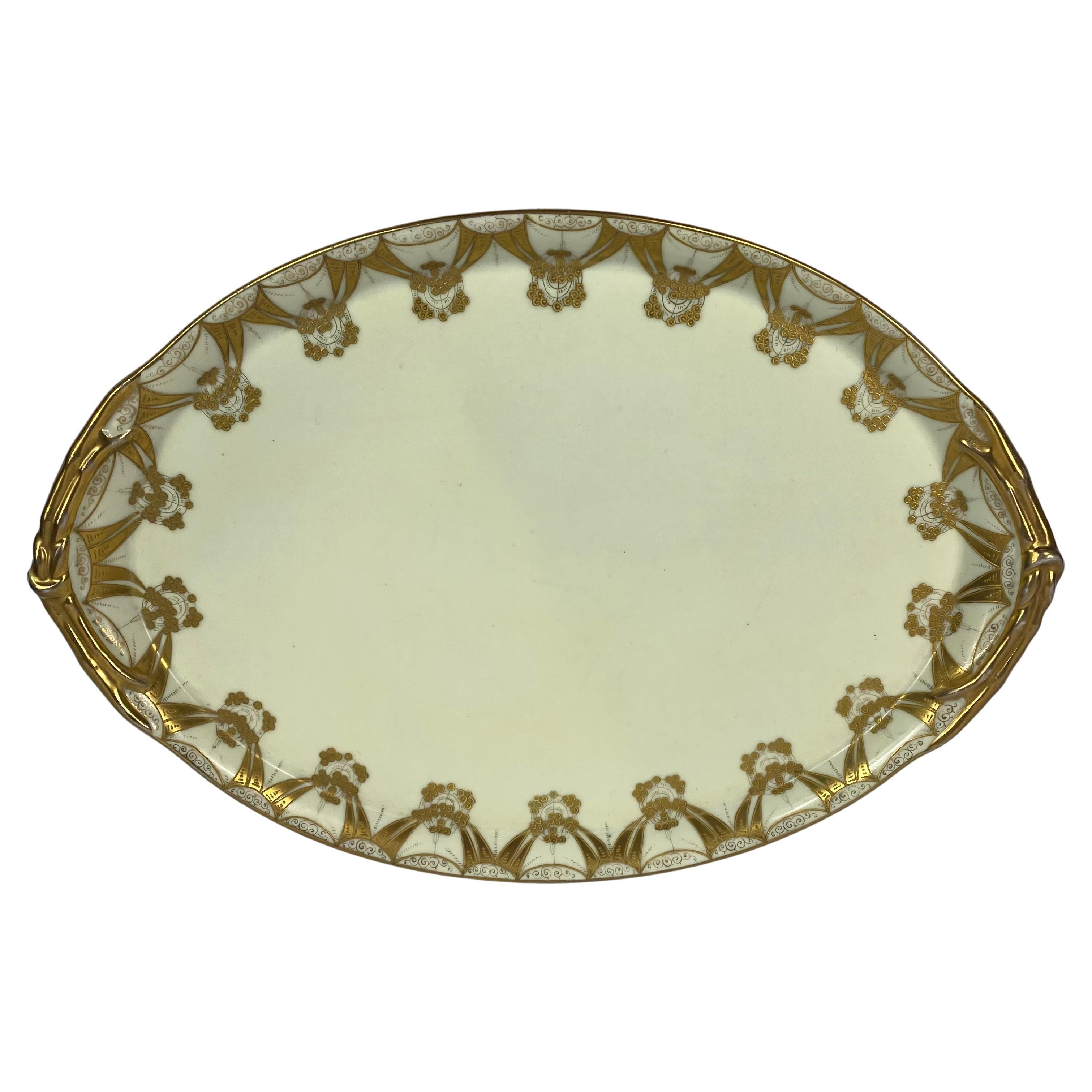 1900s Gardner Russian Porcelain Platter Tray