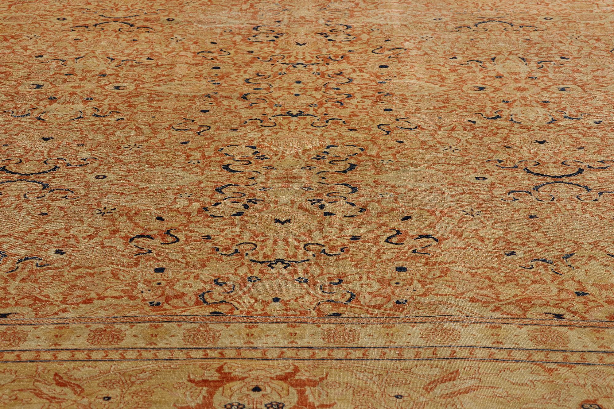 Tappeto antico persiano Tabriz del 1900 di Haji Jalili con stile tradizionale In condizioni buone in vendita a Dallas, TX