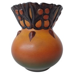 1900's Hand-Crafted Dänisch Hand-Crafted Jugendstil Vase von P. Ipsens Enke