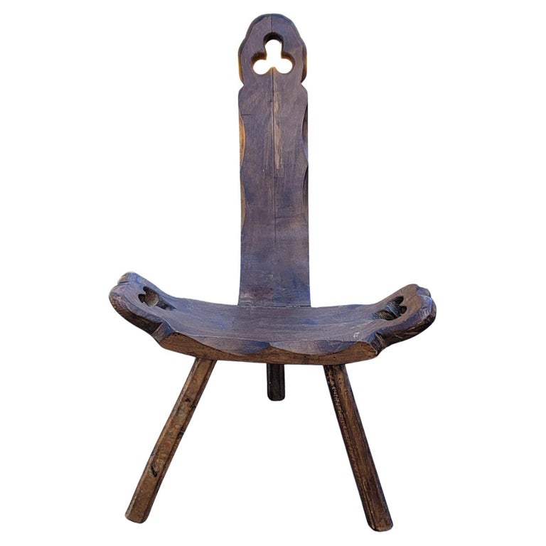 1900s HandCrafted Spanish Primitive Birthing Chair at 1stDibs