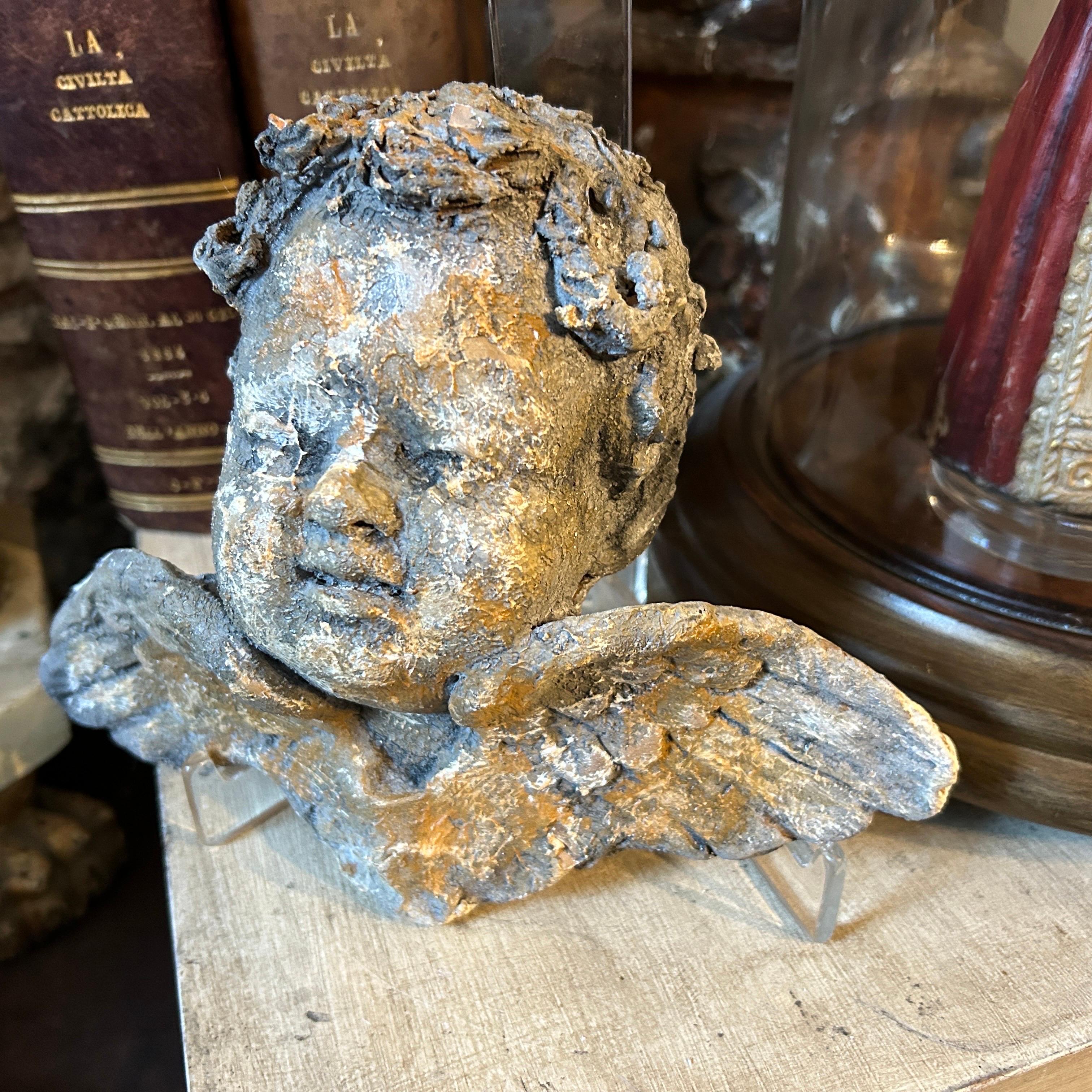 1900s Hand-Crafted Terracotta Sicilian Angel 2