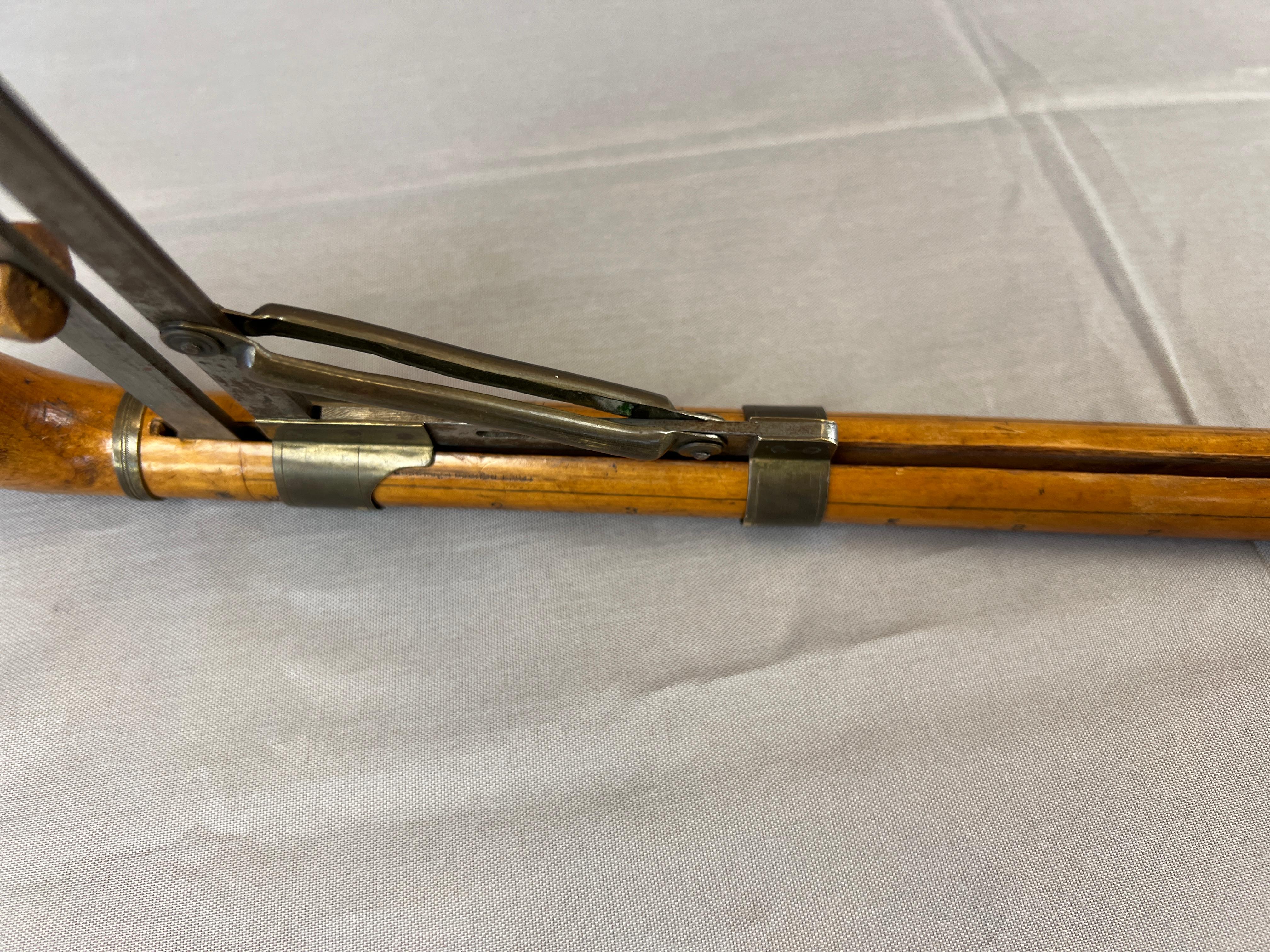 1900s Handsome Tailor's Wooden Measuring Cane  11