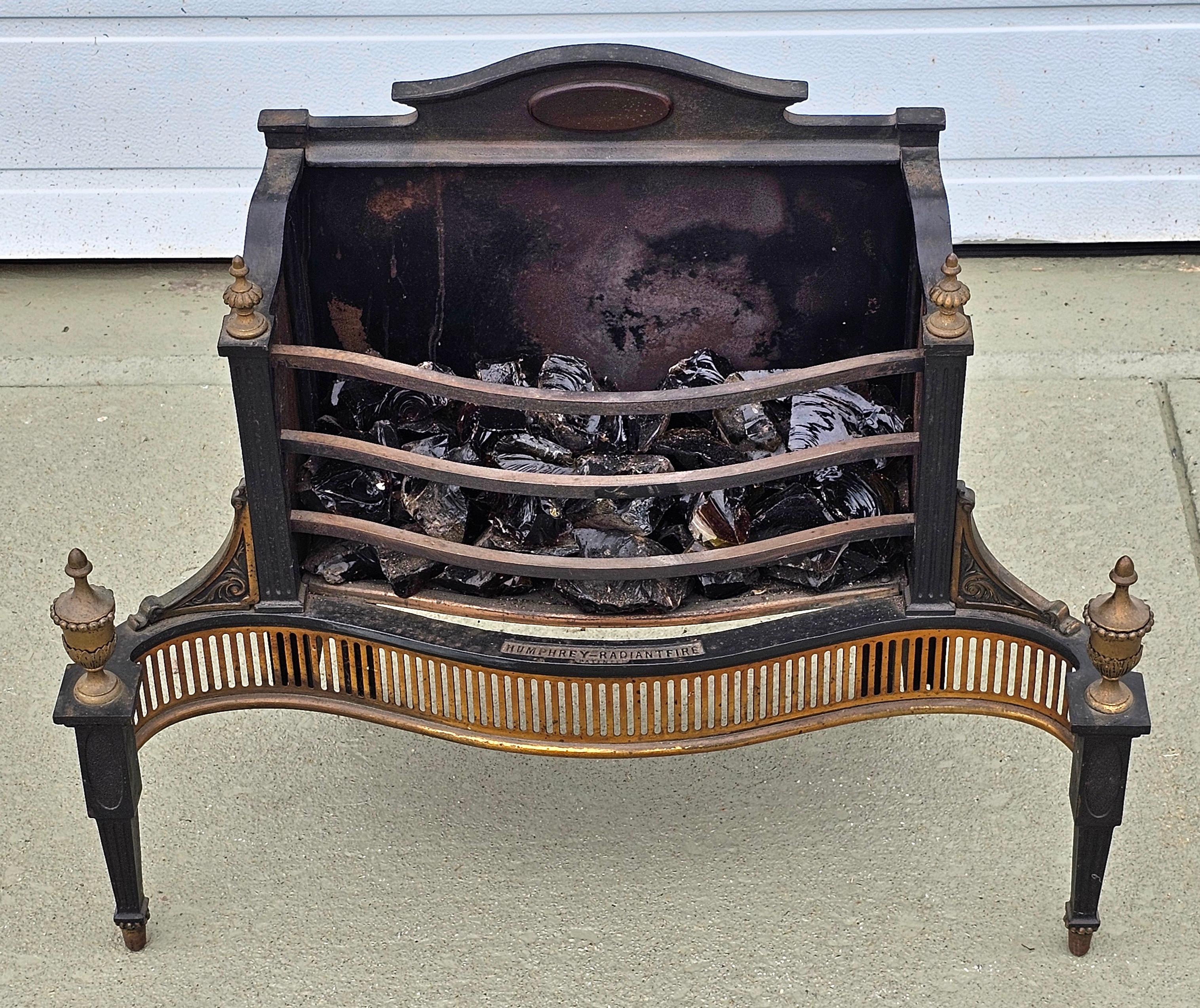 American 1900s Humphrey Radiantfire Federal Style Fireplace Insert For Sale